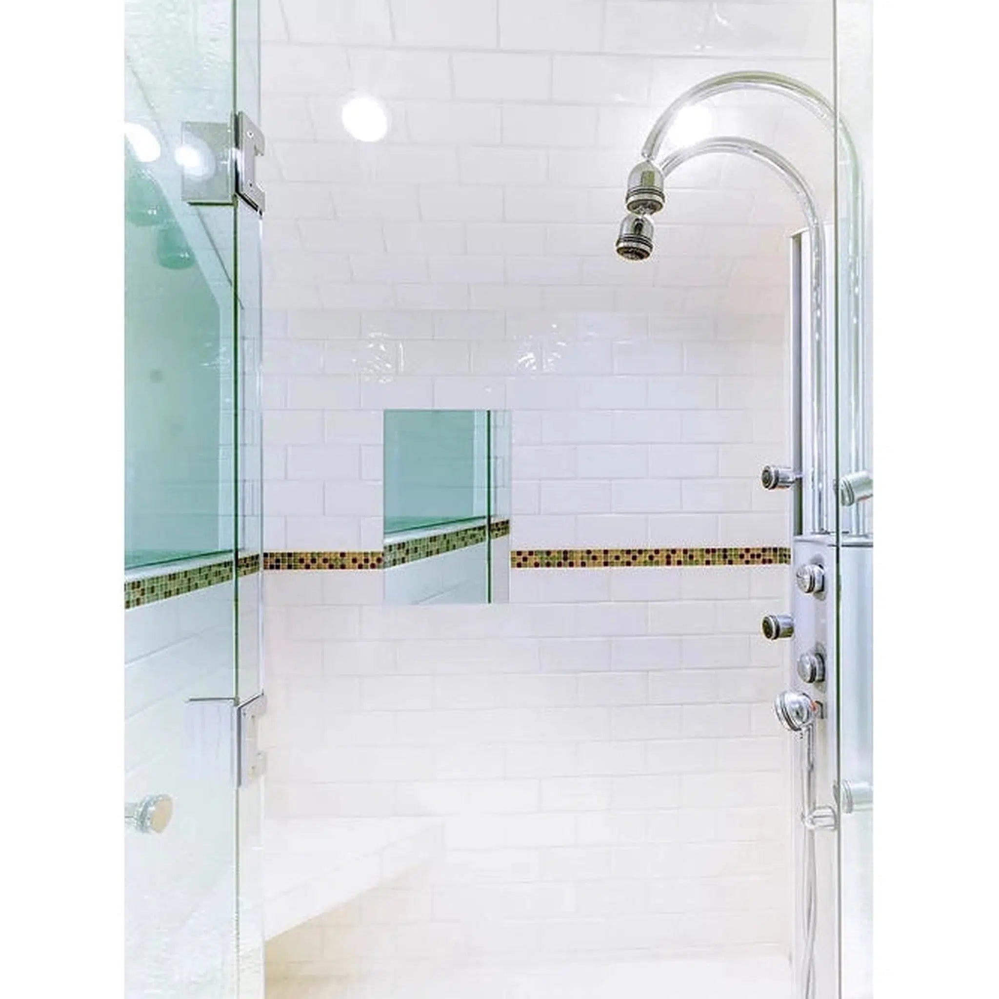 ClearMirror, ClearMirror 18" x 18" Fog-Free Wall-Mounted Shower Mirror With Heating Pad