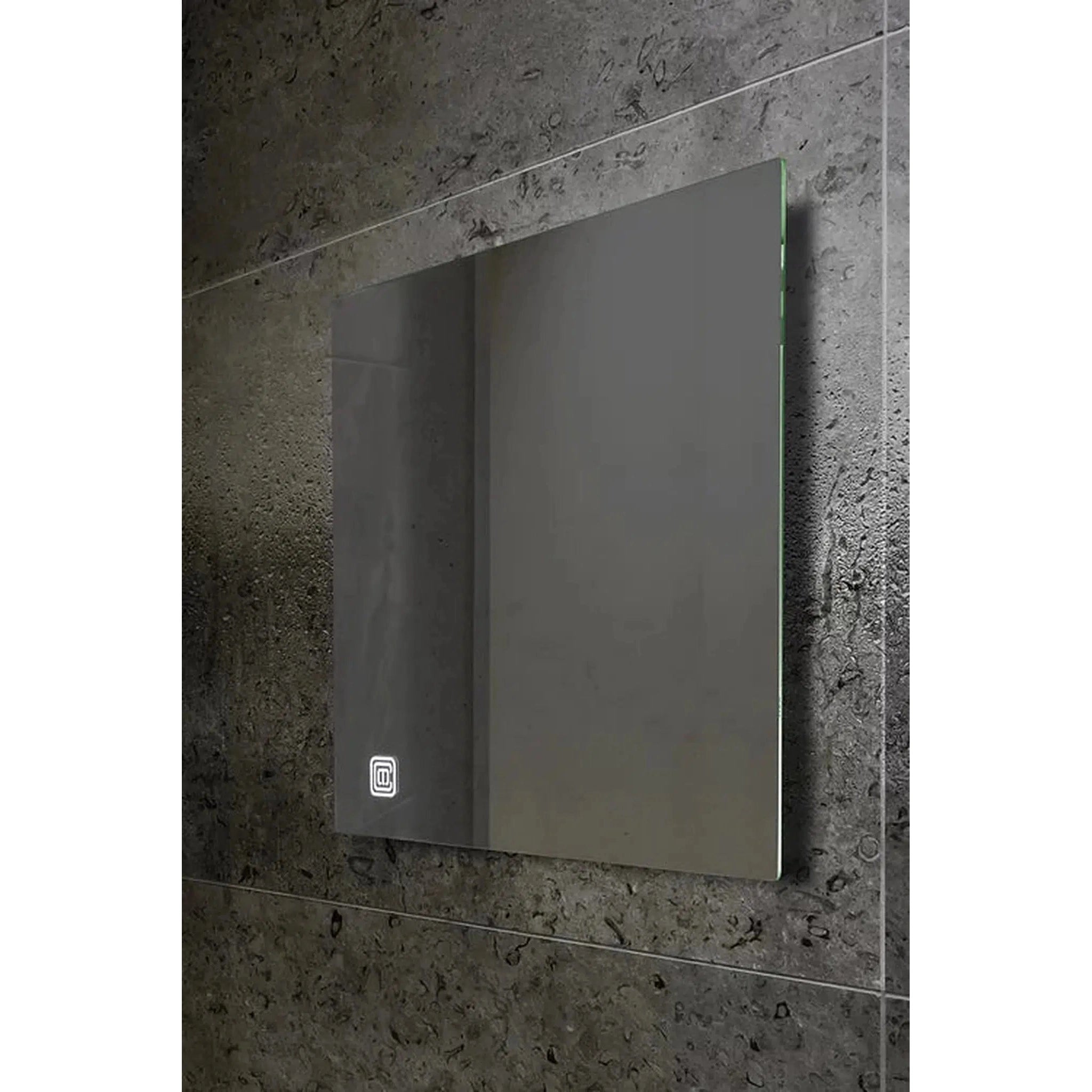 ClearMirror, ClearMirror Clarity 12" x 12" Fog-Free Wall-Mount Shower Mirror With LED Touch Sensor and Heating Pad