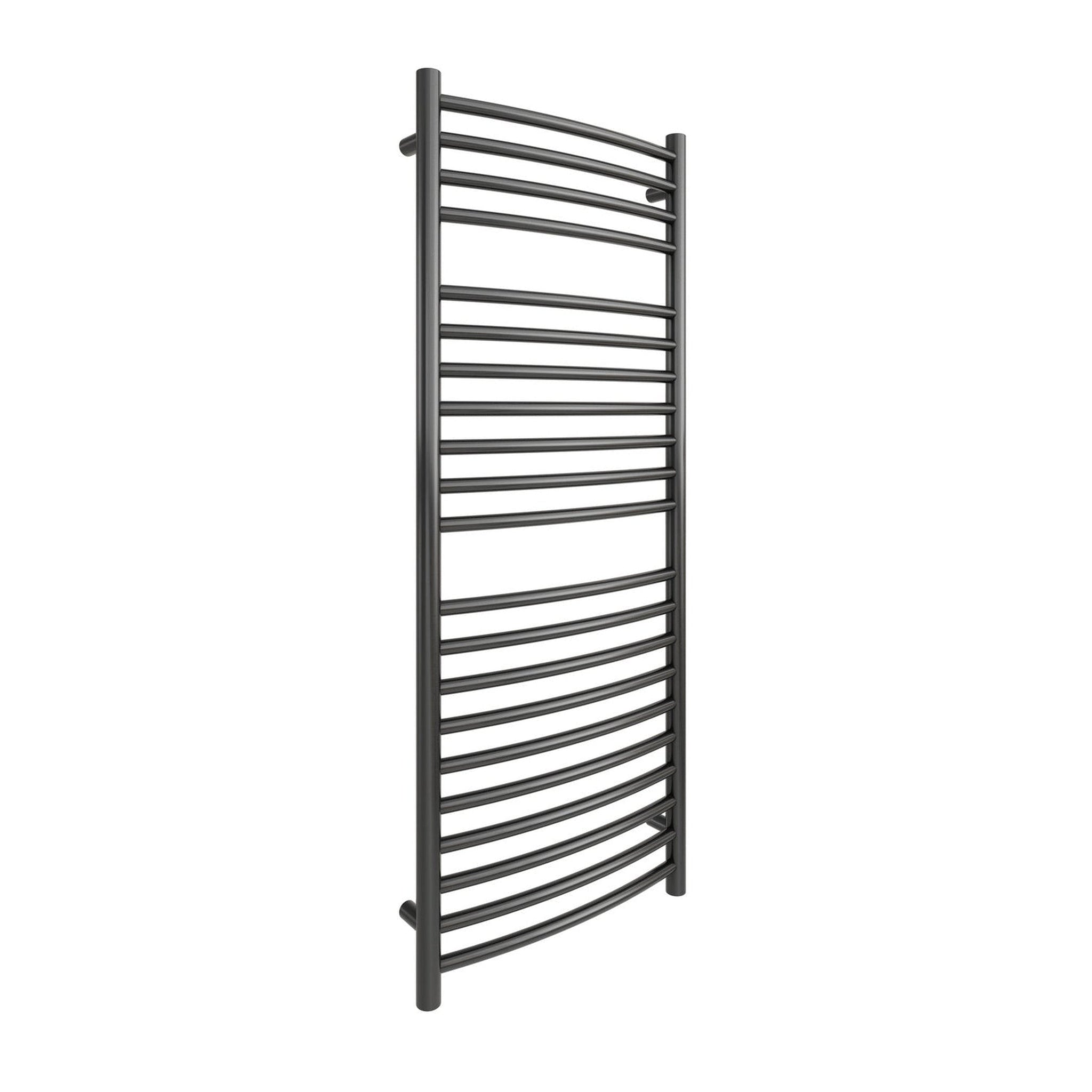 Paris Mirror by IBMirror, Cozy in Paris Hestia 24" x 59" 210 W 716 BTU Black Electric Heating Wall-Mounted Towel Warmer