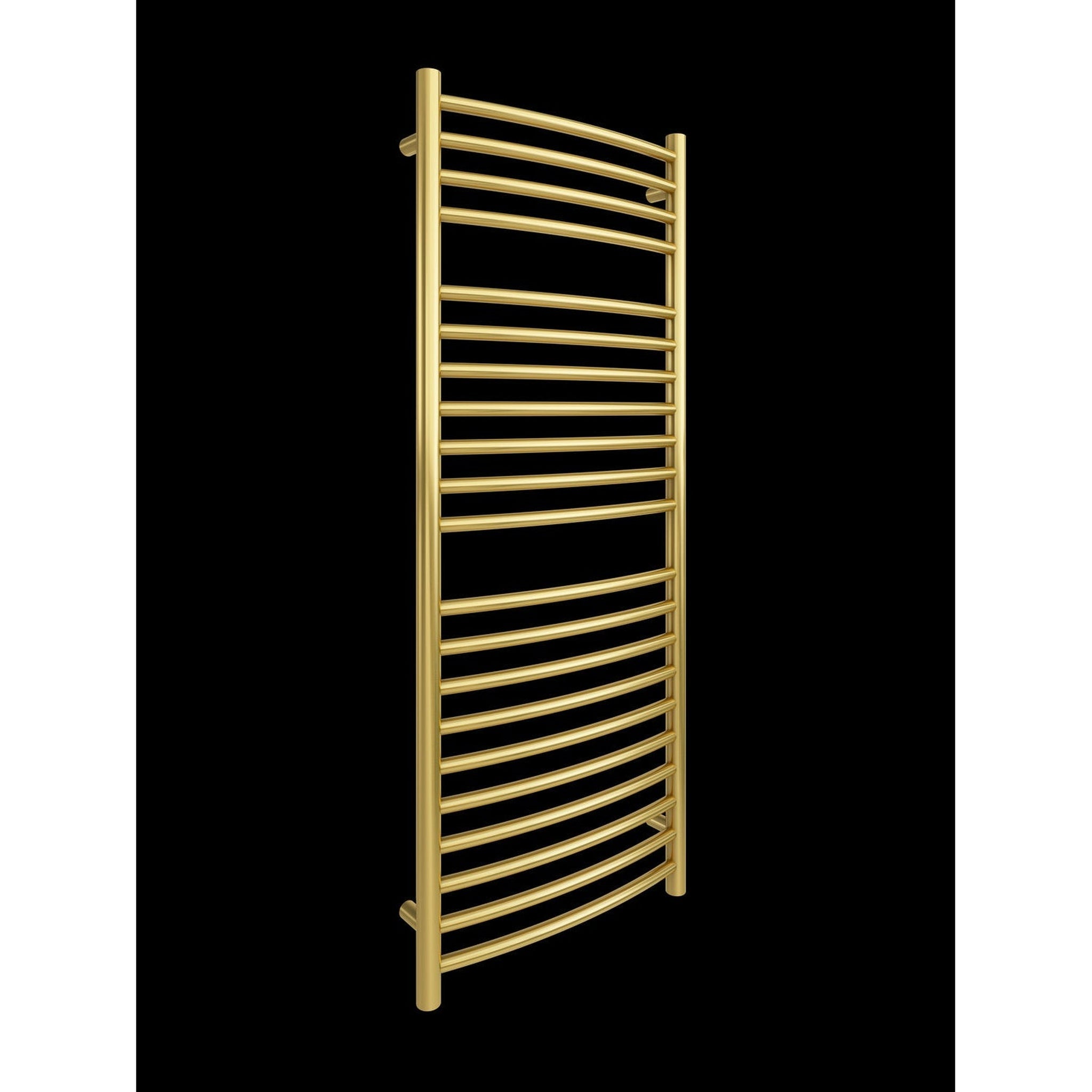 Paris Mirror by IBMirror, Cozy in Paris Hestia 24" x 59" 210 W 716 BTU Gold Electric Heating Wall-Mounted Towel Warmer