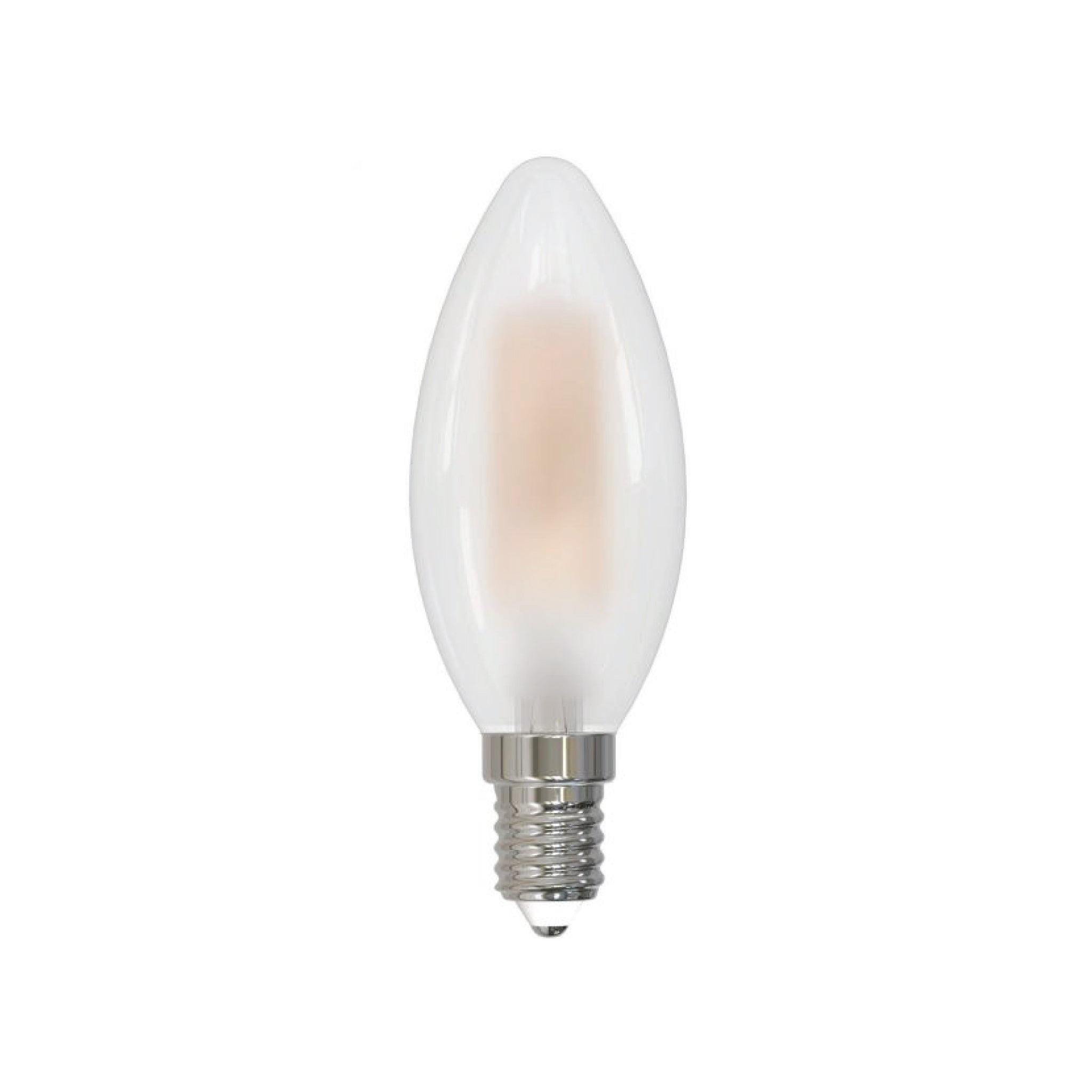 Craftmade, Craftmade 2-Watt C11 With Bent Tip, Frosted Finish, E12 Candelabra Base, 3.7" M.O.L., 3000K Warm White LED Light Bulb