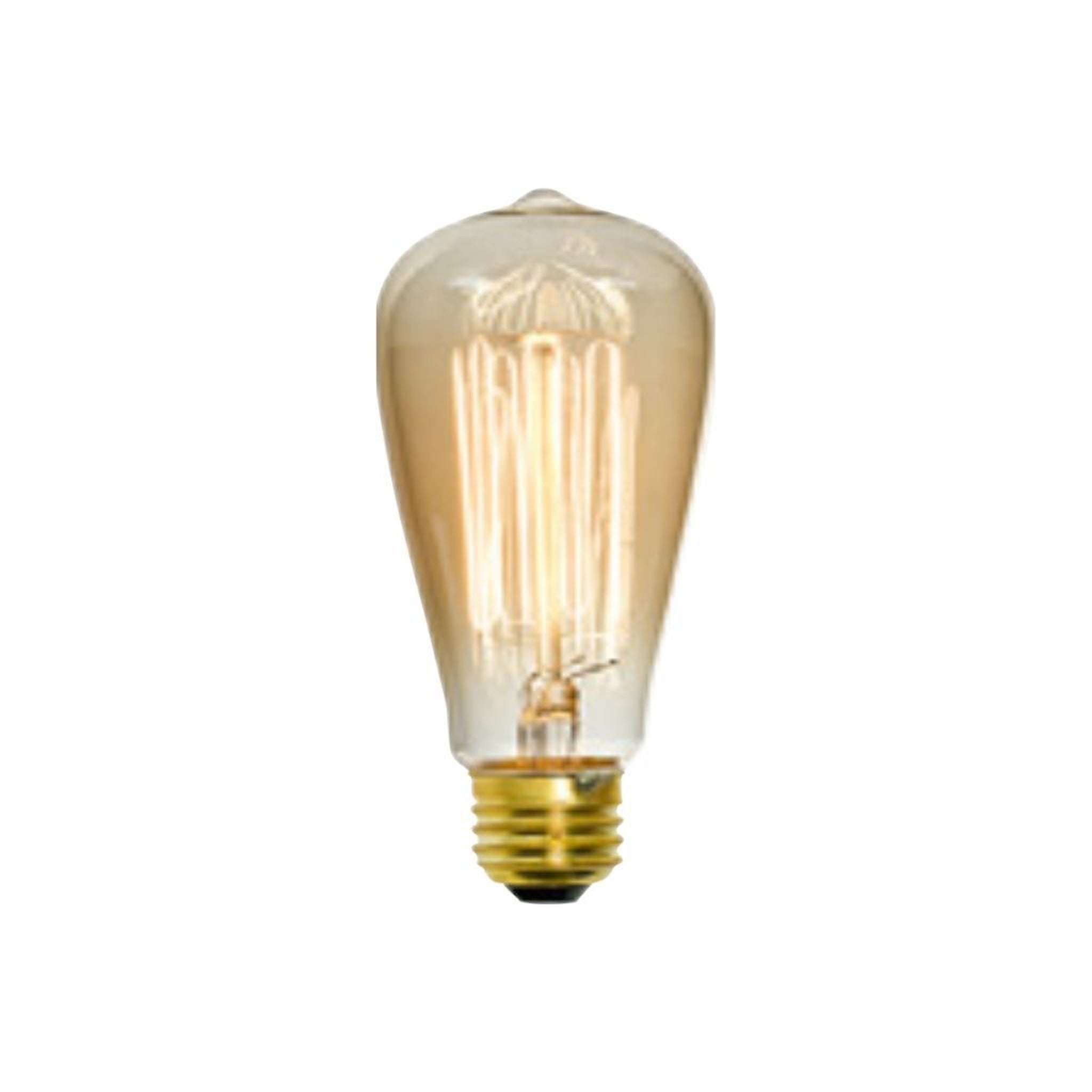 Craftmade, Craftmade 25-Watt ST15 Clear Amber Finish, E26 Medium Base, 4.3" M.O.L., 2200K Warm White Incandescent Light Bulb