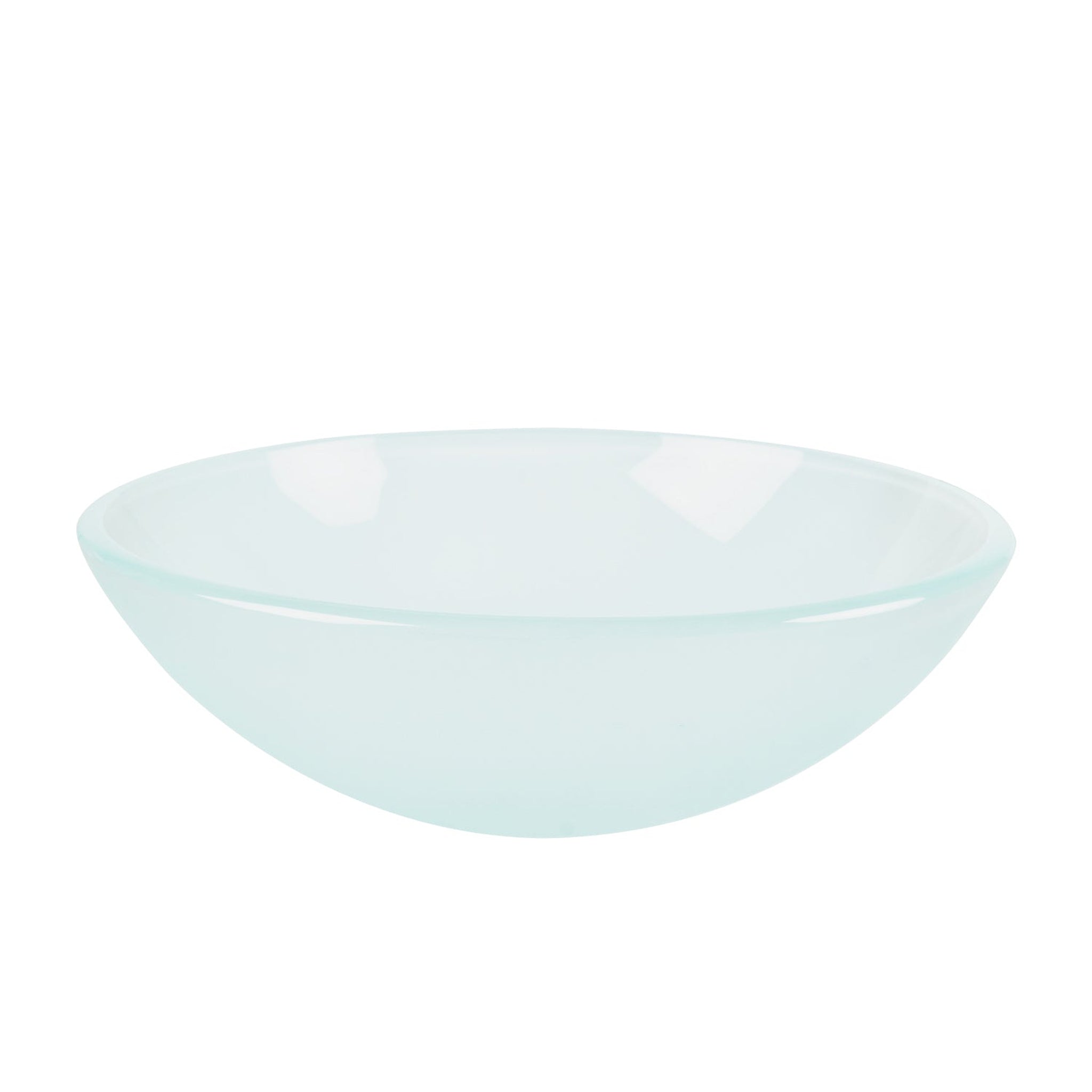 DeerValley, DeerValley DV-1G0007 Glass Circular Vessel Bathroom Sink