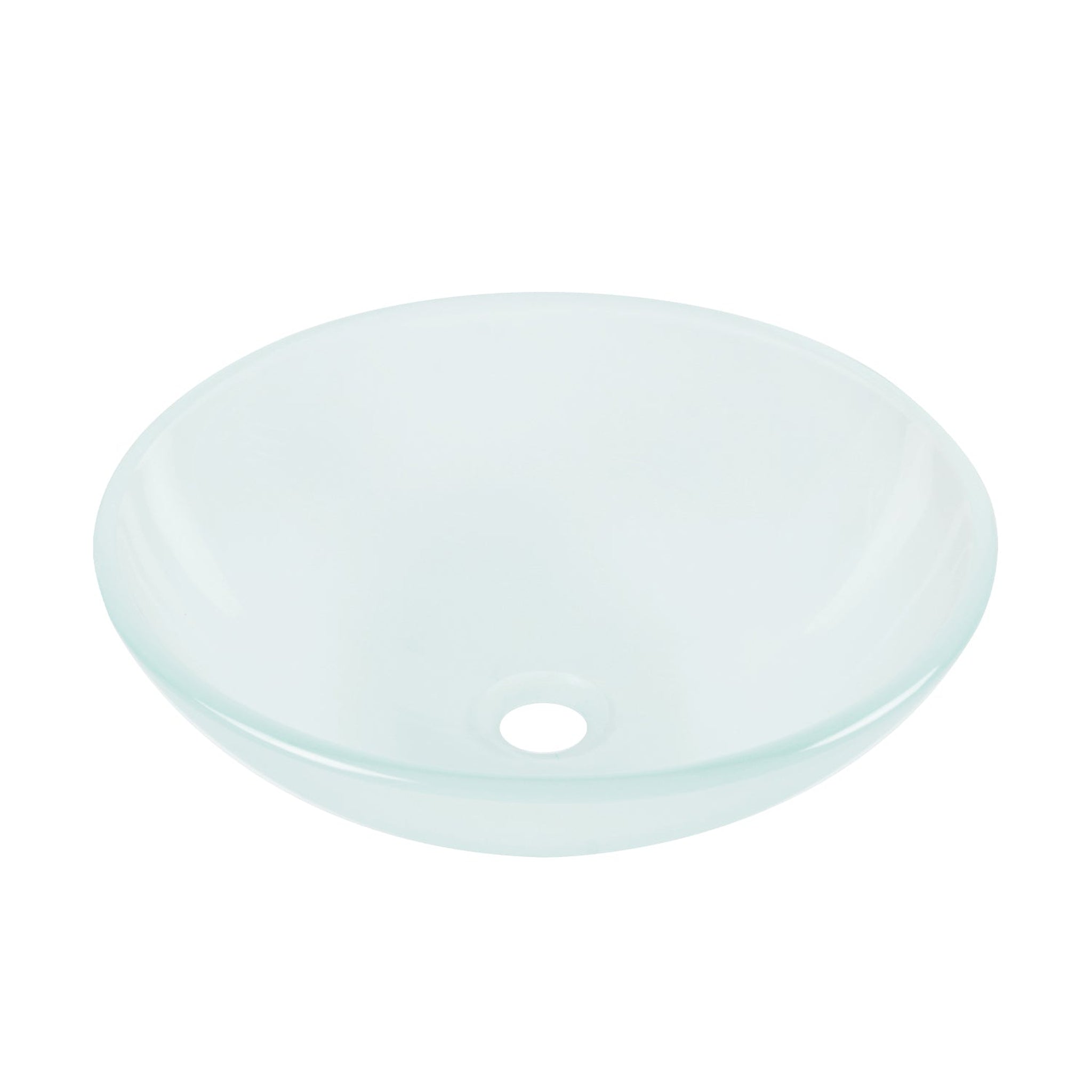 DeerValley, DeerValley DV-1G0007 Glass Circular Vessel Bathroom Sink