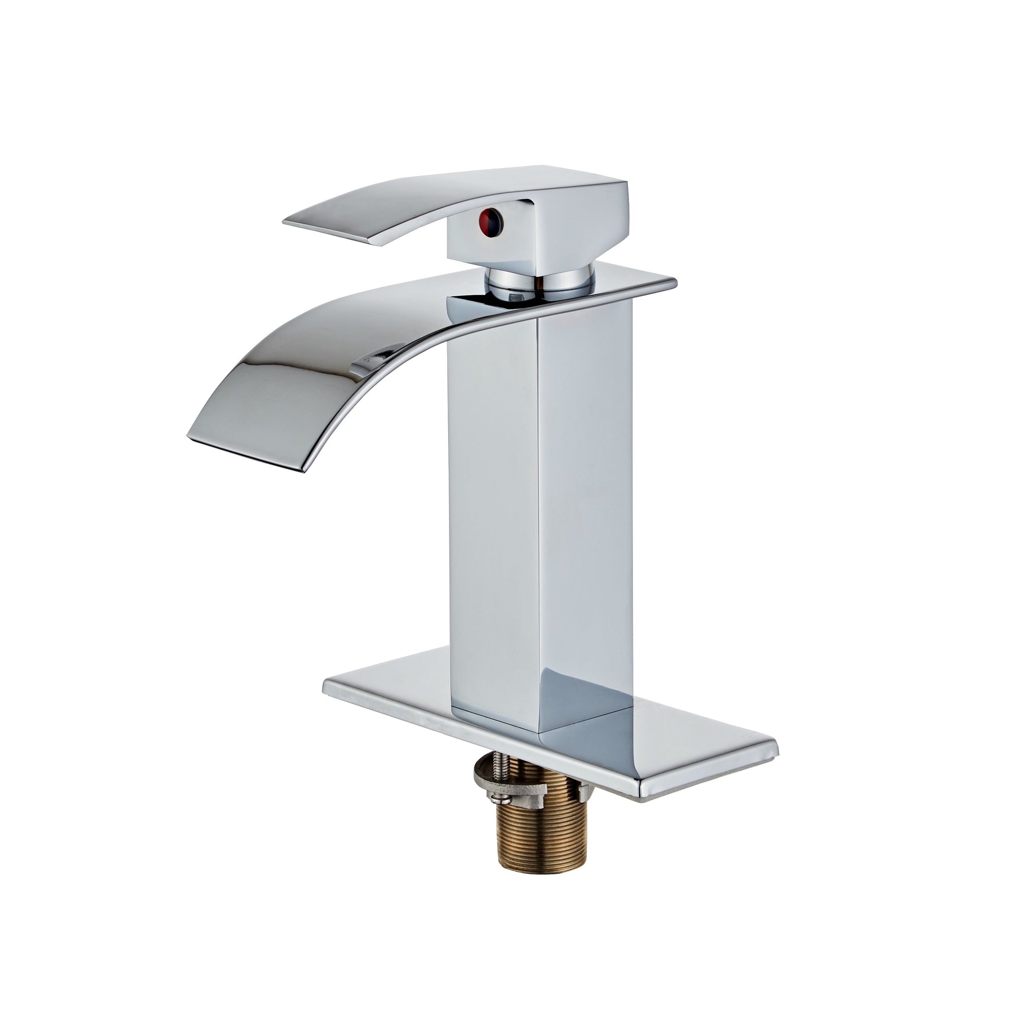 DeerValley, DeerValley DV-1J82816 Dynasty Chrome Single Handle Waterfall Bathroom Faucet