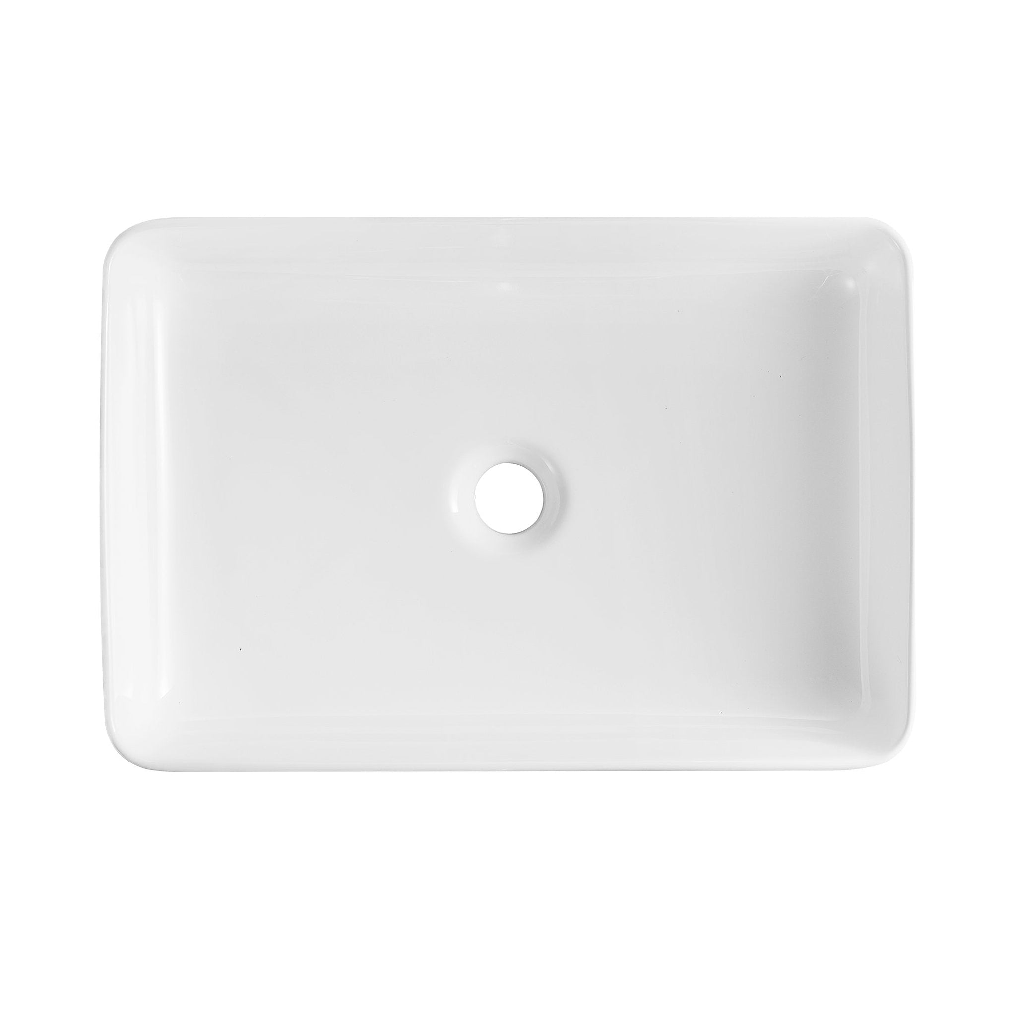 DeerValley, DeerValley DV-1V032 14" x 20" x 4" White Rectangular Ceramic Vessel Sink