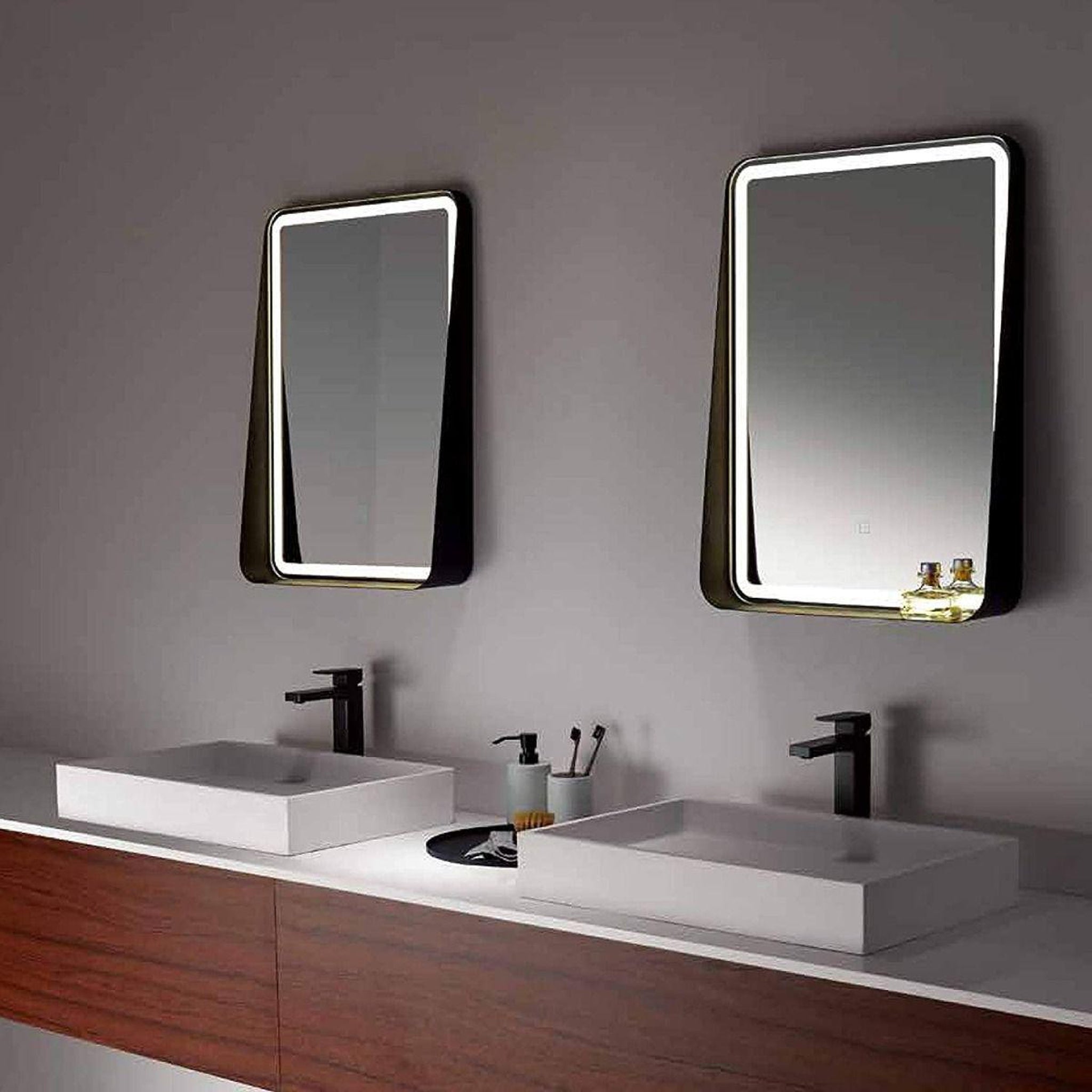 DreamWerks, DreamWerks 32" H x 24" W LED Lighted and Storage Function Mirror