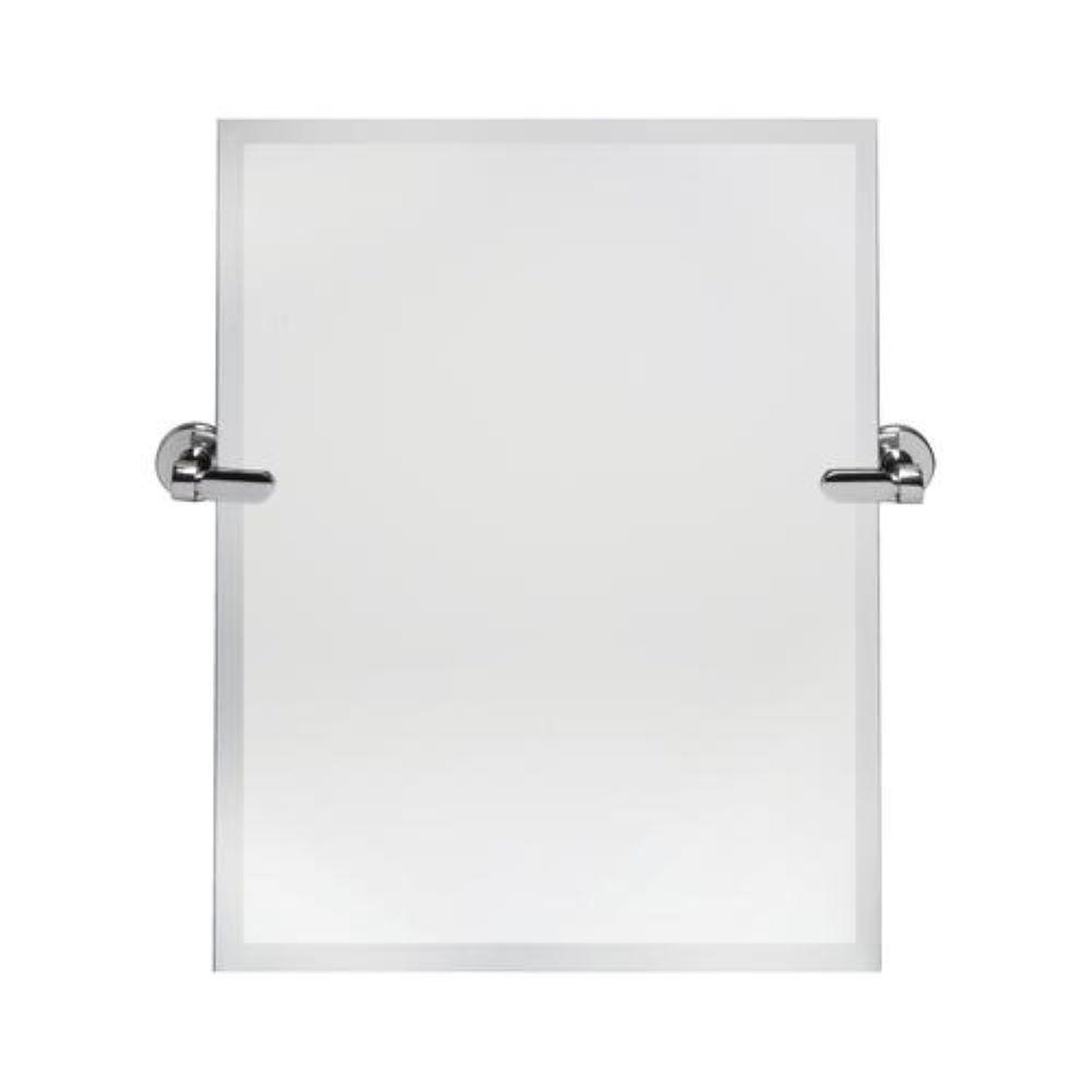 DreamWerks, Dreamwerks 21" x 24" Chrome Rectangular Frameless Pivot Mirror