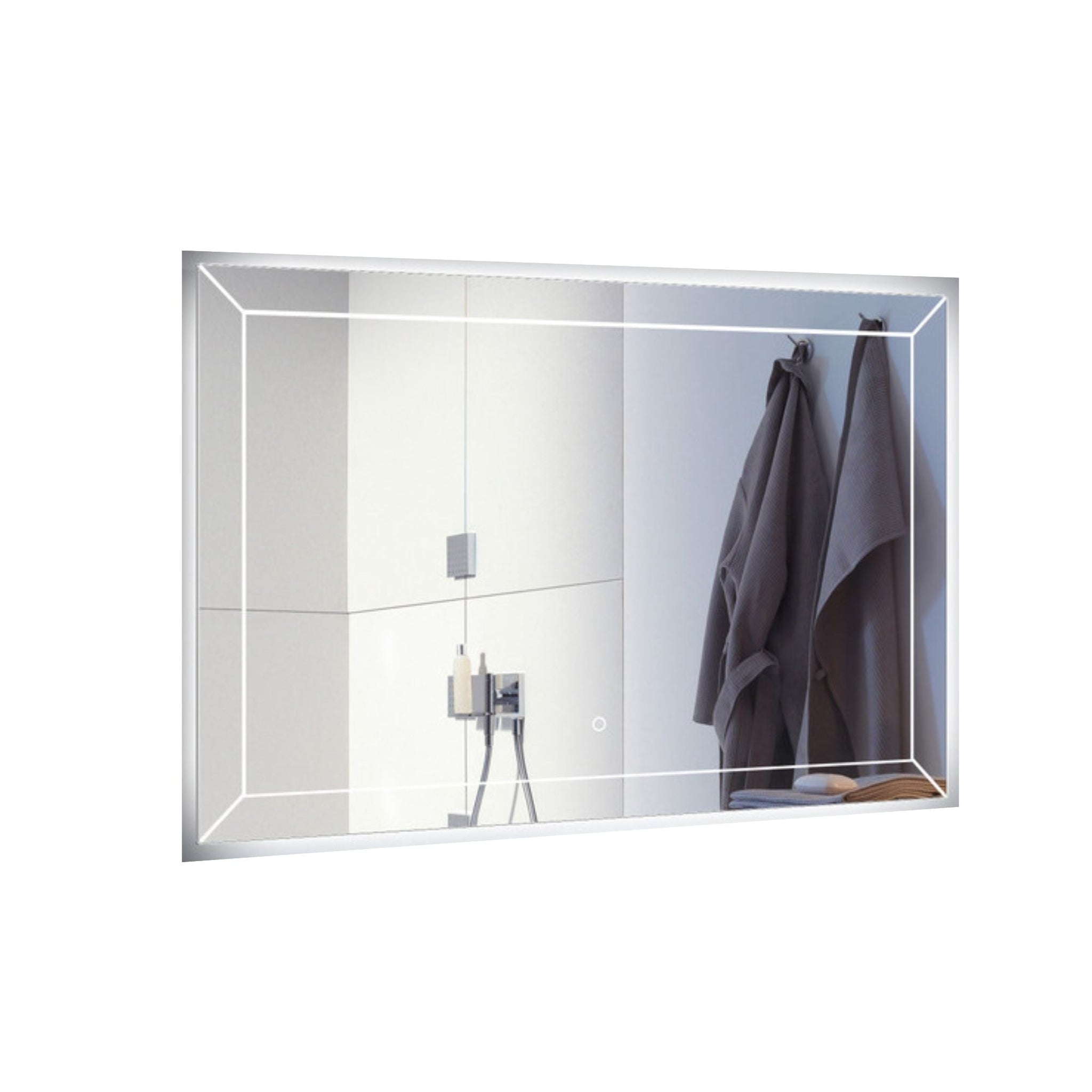 Duko, Duko Athena 36" x 30" Bathroom Vanity LED Mirror With Touch Switch, Demister and Bluetooth Speaker