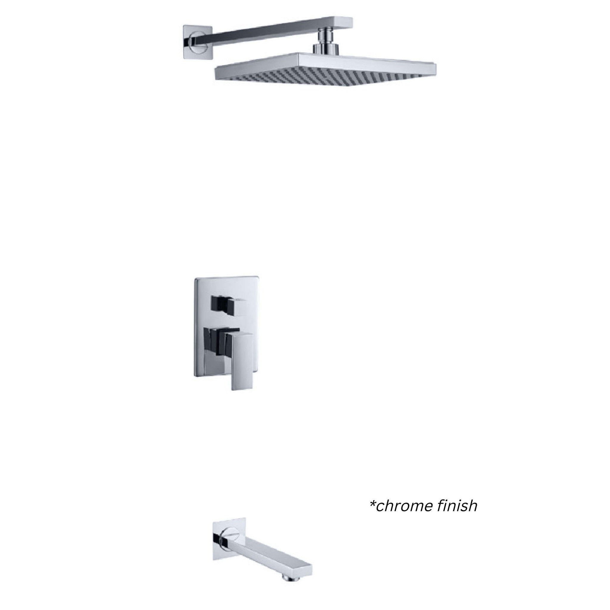 Duko, Duko Bathroom Shower Faucet Set in Brushed Nickel Finish