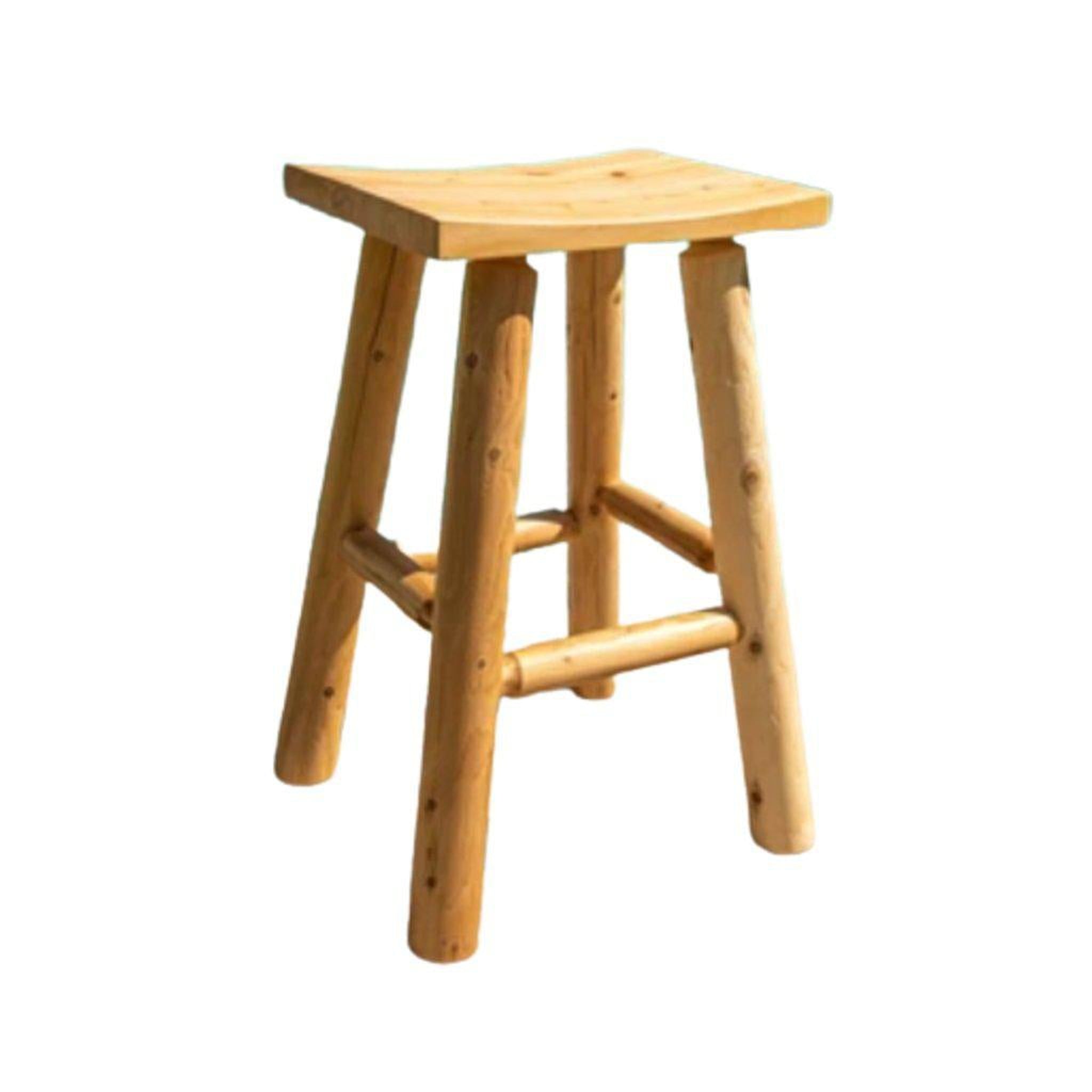 Dundalk LeisureCraft, Dundalk LeisureCraft Canadian Timber 30" Saddle Seat Bar Stool