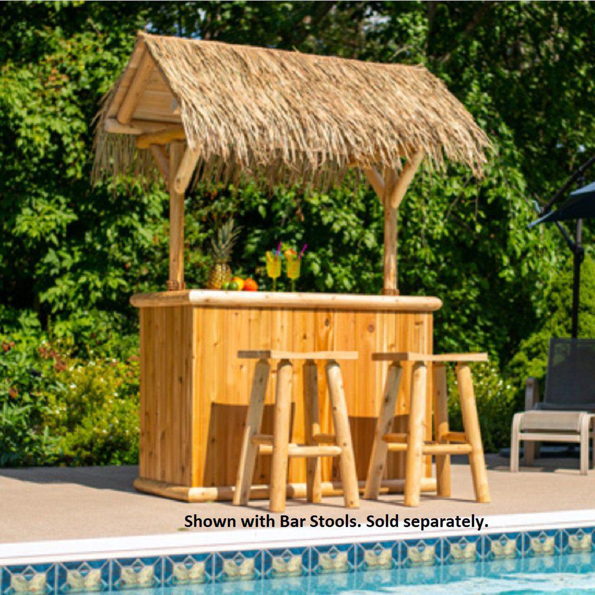 Dundalk LeisureCraft, Dundalk LeisureCraft Canadian Timber 30" x 60" Southern Fantasy Tiki Bar