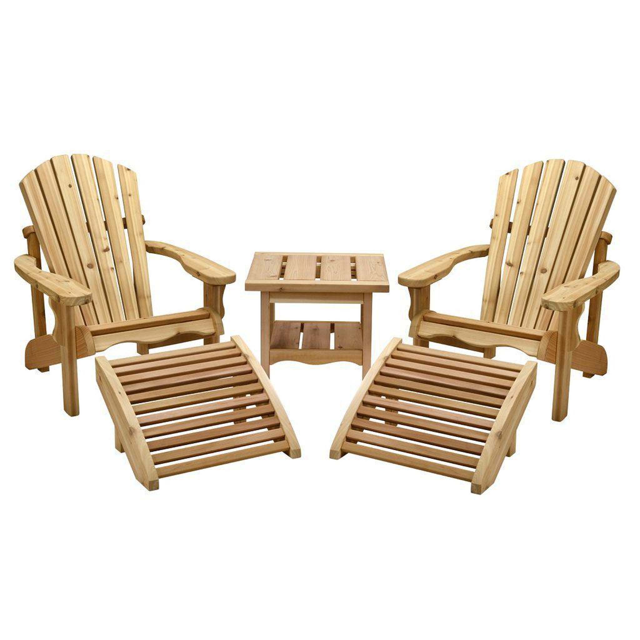 Dundalk LeisureCraft, Dundalk LeisureCraft Canadian Timber Adirondack Couples Seating Set