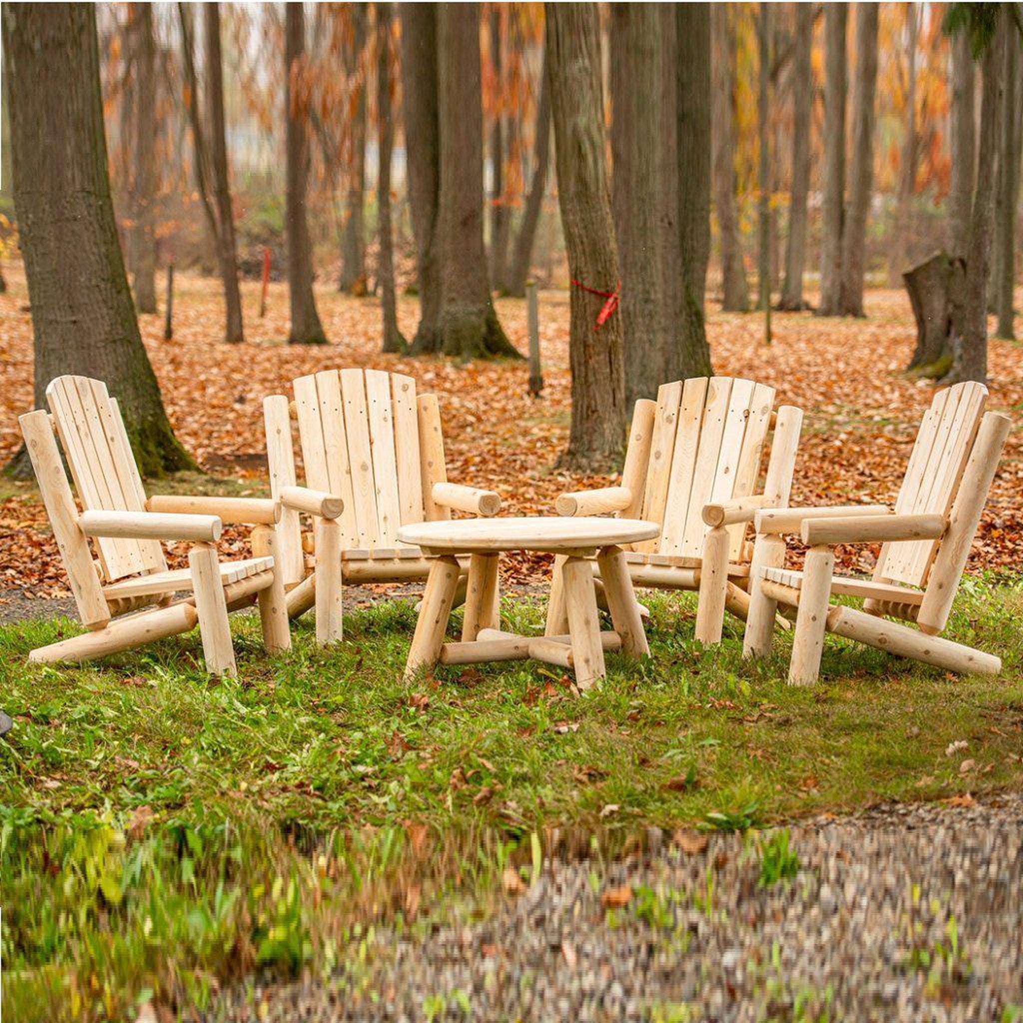 Dundalk LeisureCraft, Dundalk LeisureCraft Canadian Timber Log Family Seating Set