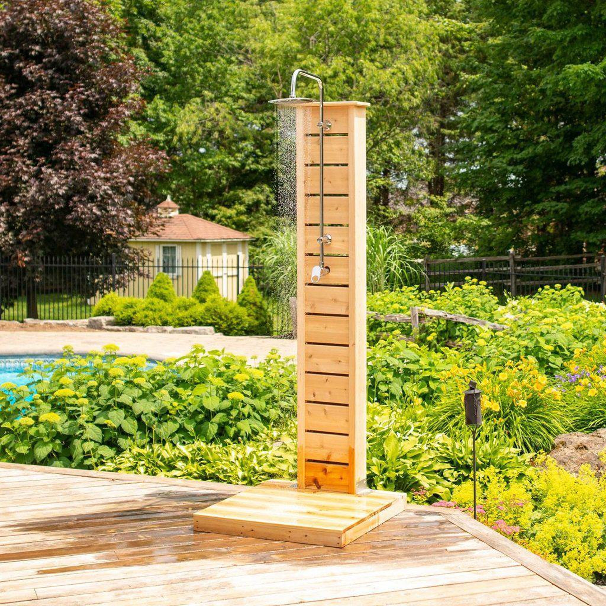 Dundalk LeisureCraft, Dundalk LeisureCraft Canadian Timber Sierra Pillar Outdoor Shower