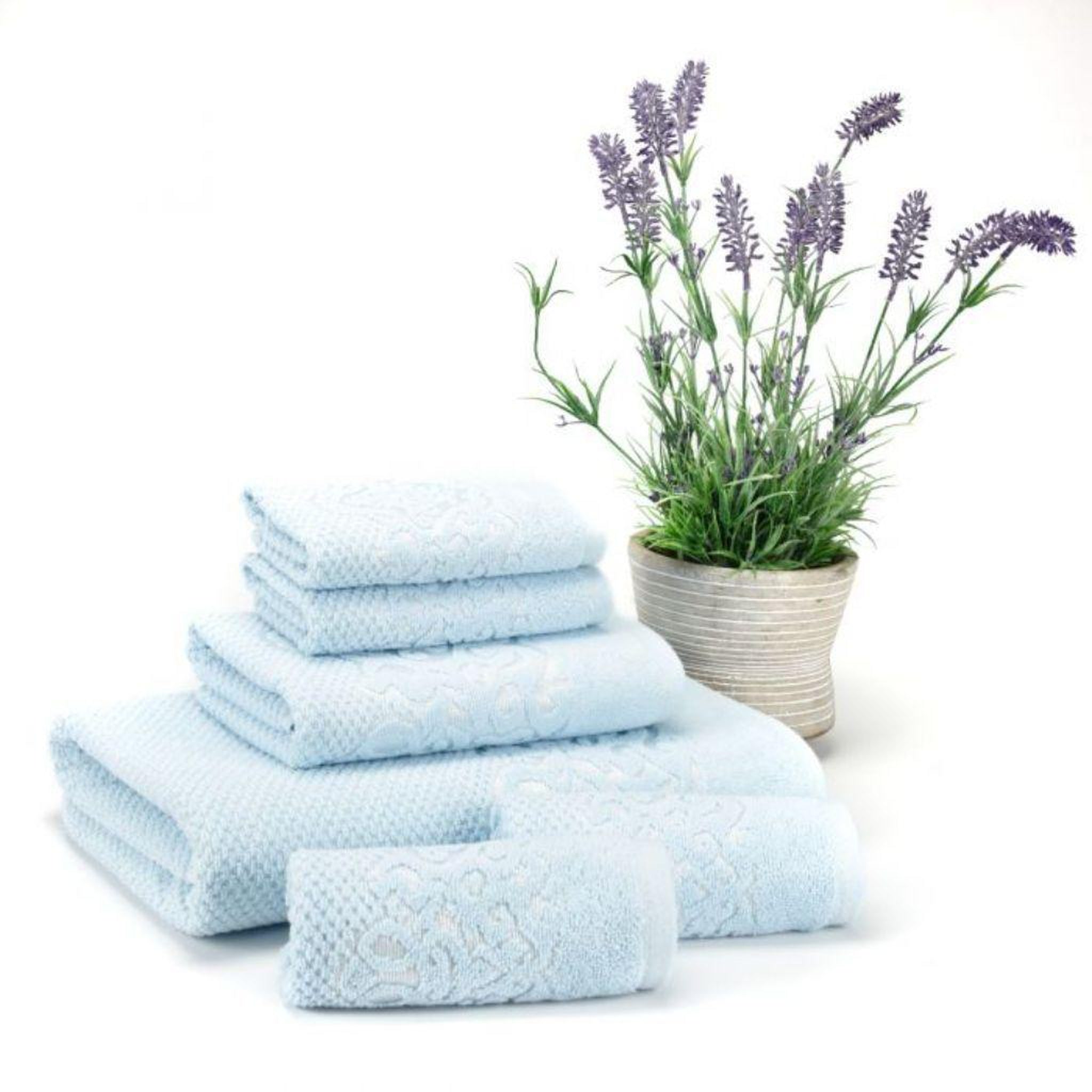 East`N Blue, East`N Blue Galata Turkish Cotton Ice Blue Washcloth