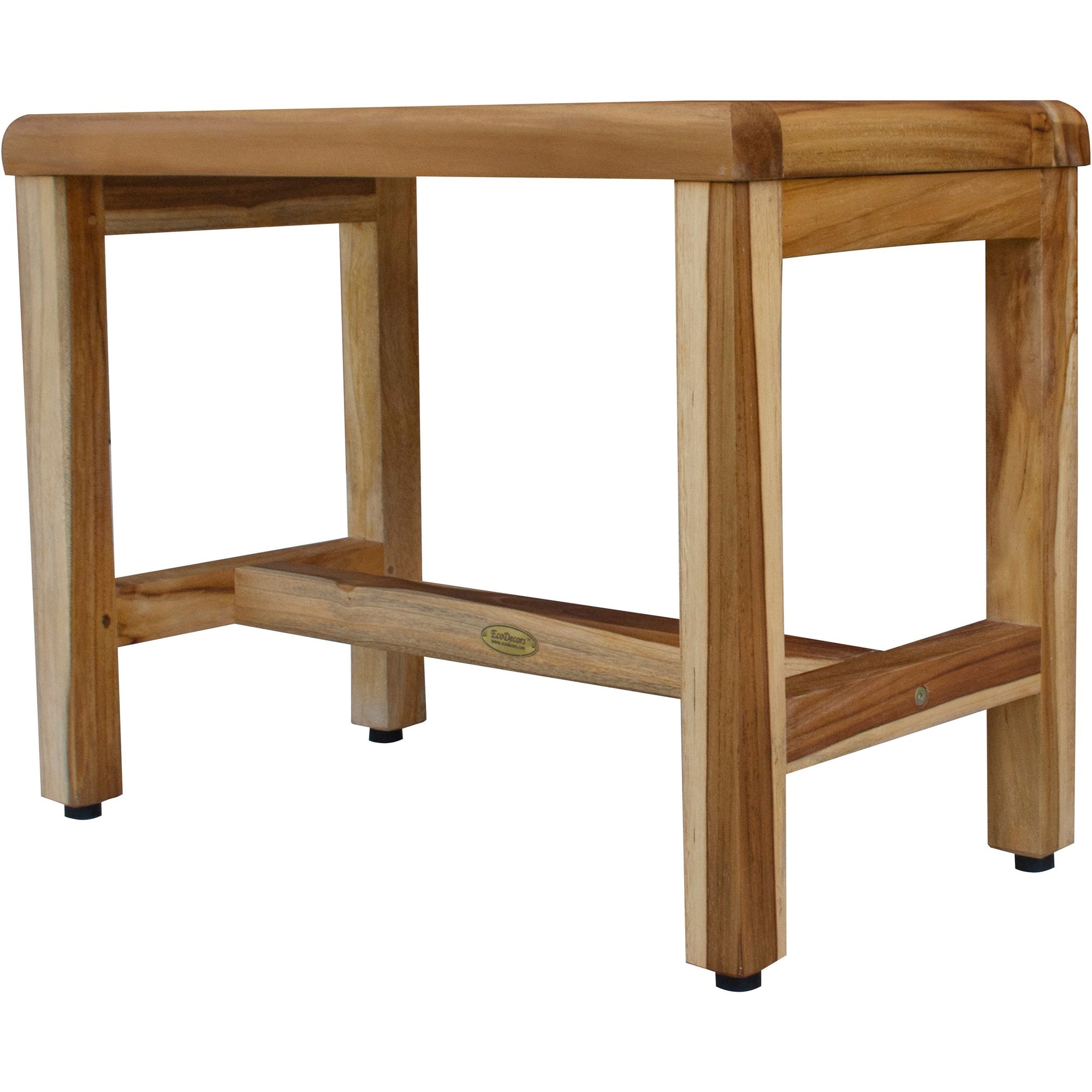 EcoDecors by E&T Horizons, EcoDecors Eleganto 24" EarthyTeak Solid Teak Wood Shower Bench