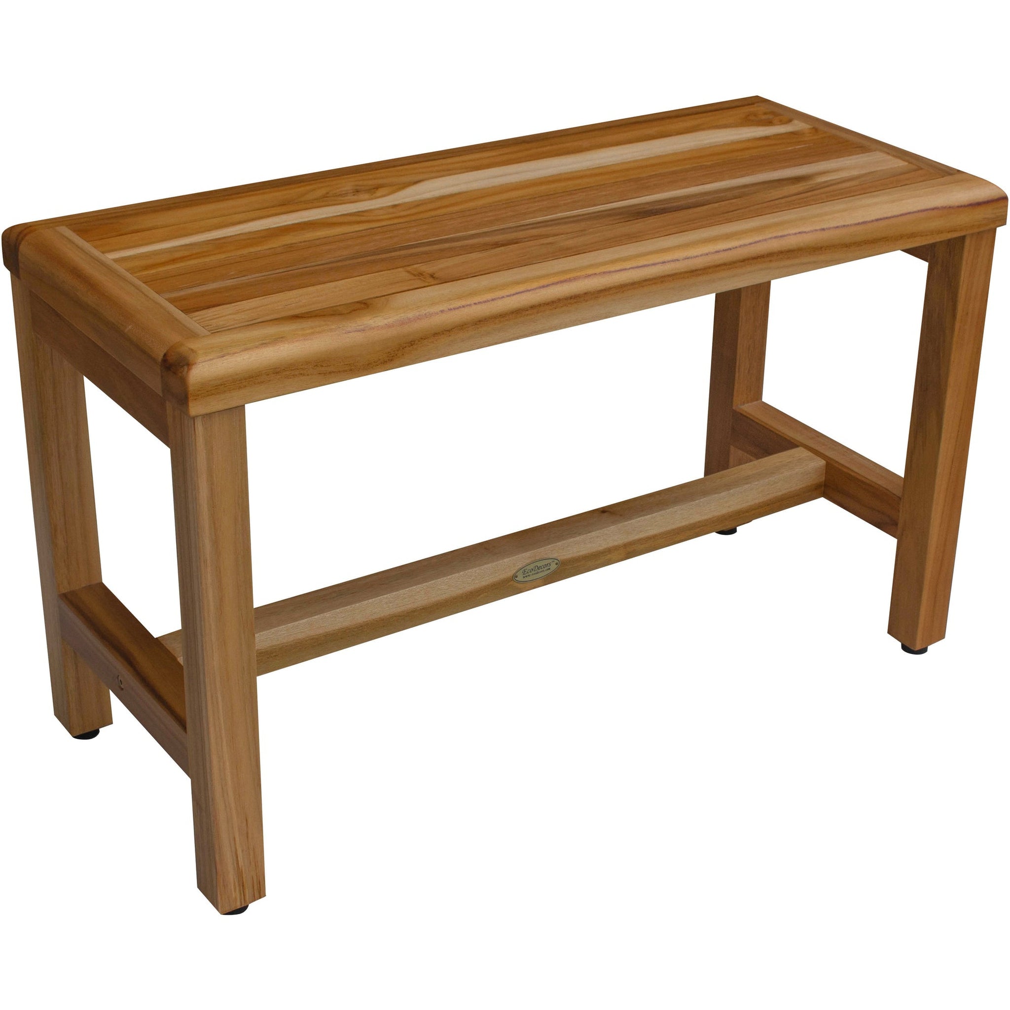 EcoDecors by E&T Horizons, EcoDecors Eleganto 30" EarthyTeak Solid Teak Wood Shower Bench