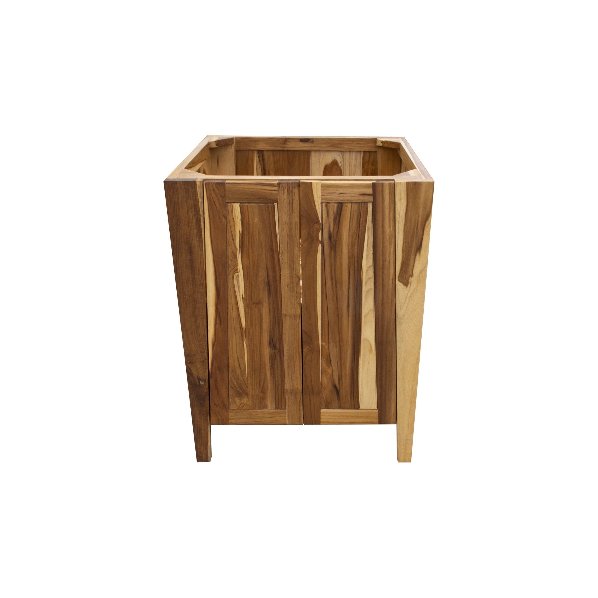 EcoDecors by E&T Horizons, EcoDecors Significado 24" EarthyTeak Solid Teak Wood Fully Assembled Freestanding Vanity Base