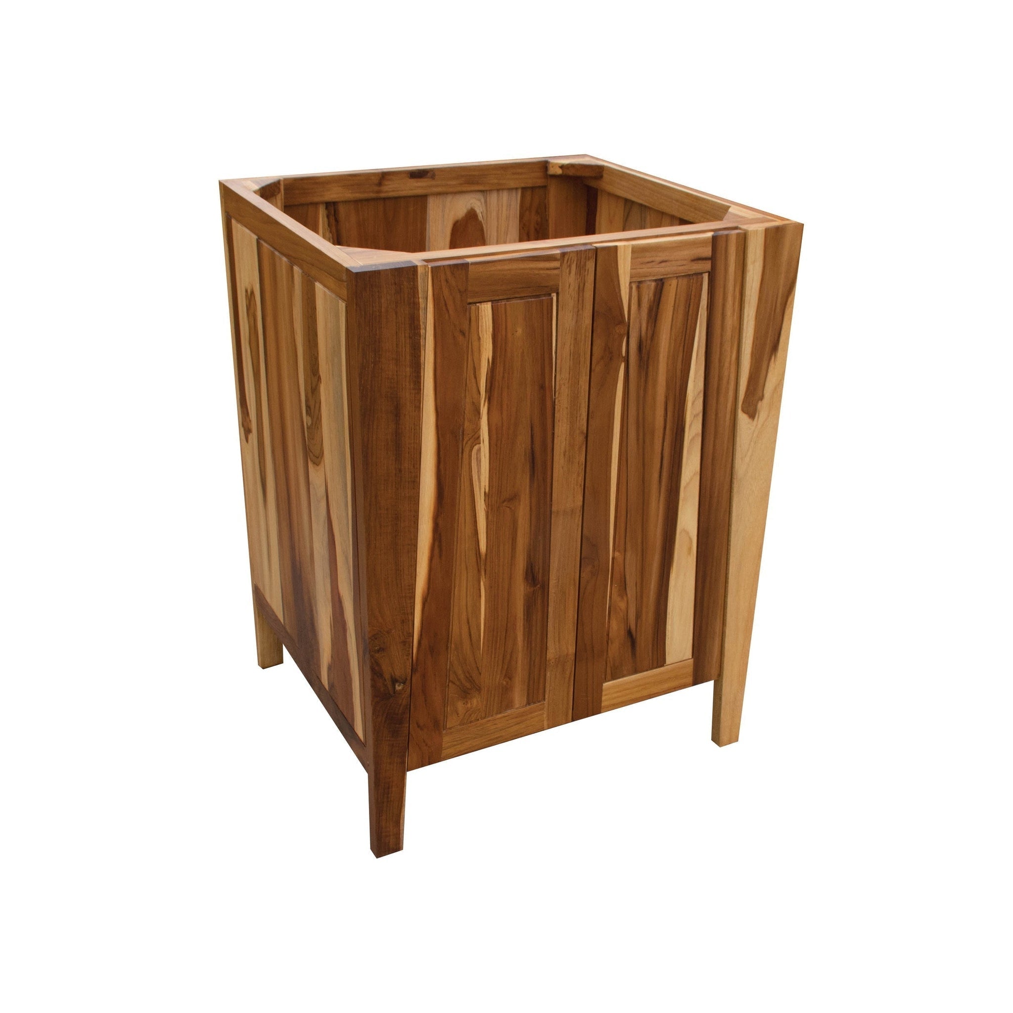 EcoDecors by E&T Horizons, EcoDecors Significado 24" EarthyTeak Solid Teak Wood Fully Assembled Freestanding Vanity Base