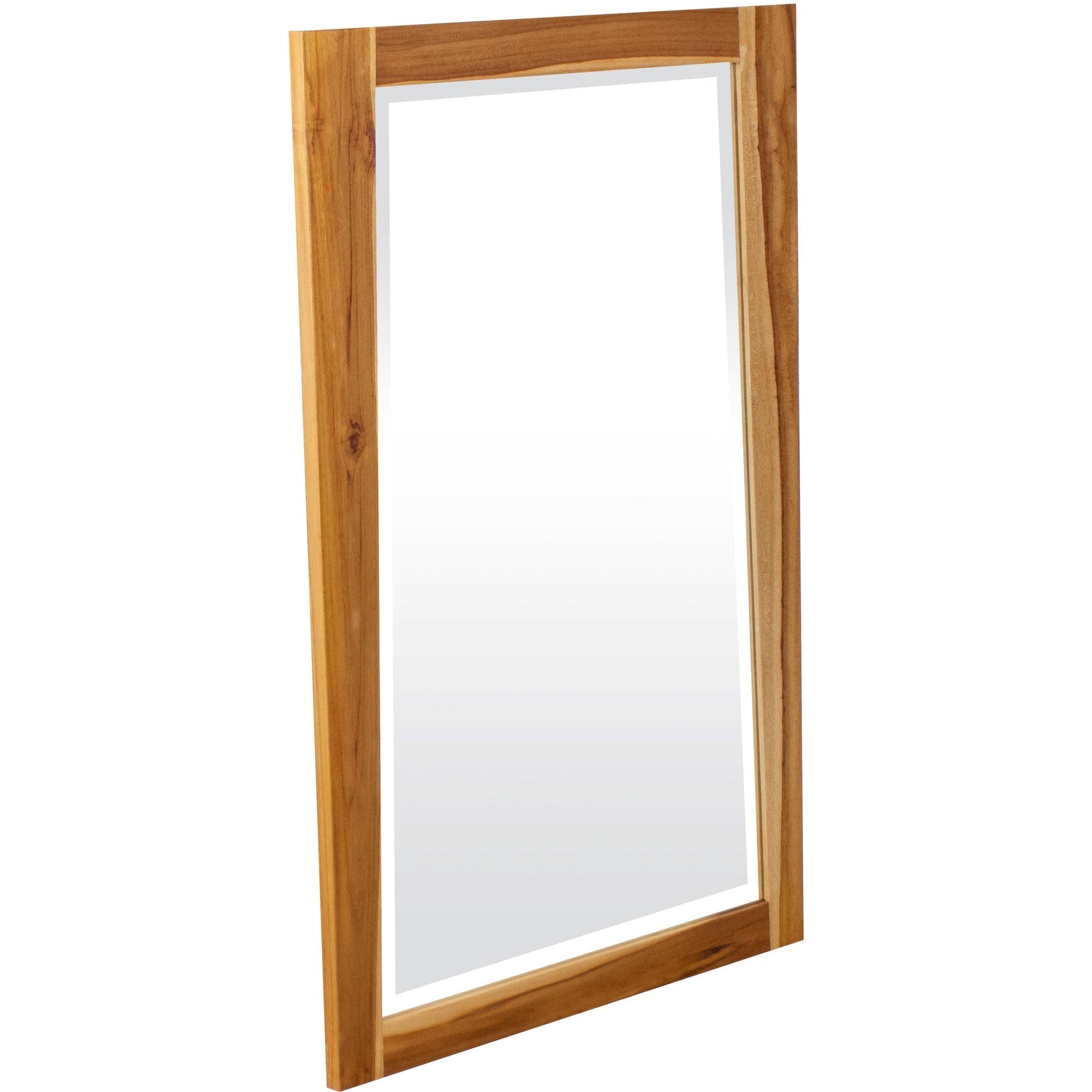 EcoDecors by E&T Horizons, EcoDecors Significado 24" x 35" EarthyTeak Solid Teak Wood Wall Mirror