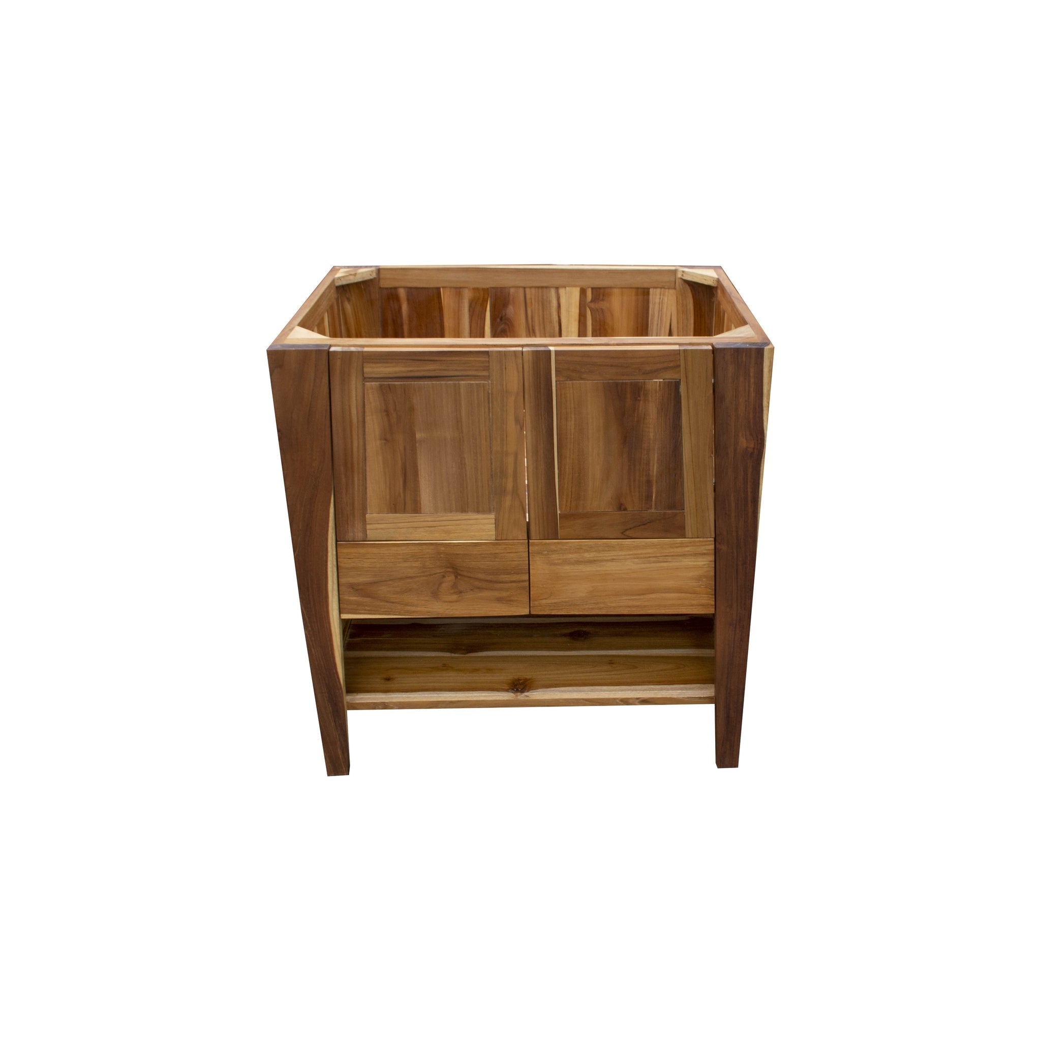 EcoDecors by E&T Horizons, EcoDecors Significado 30" EarthyTeak Solid Teak Wood Fully Assembled Freestanding Vanity Base