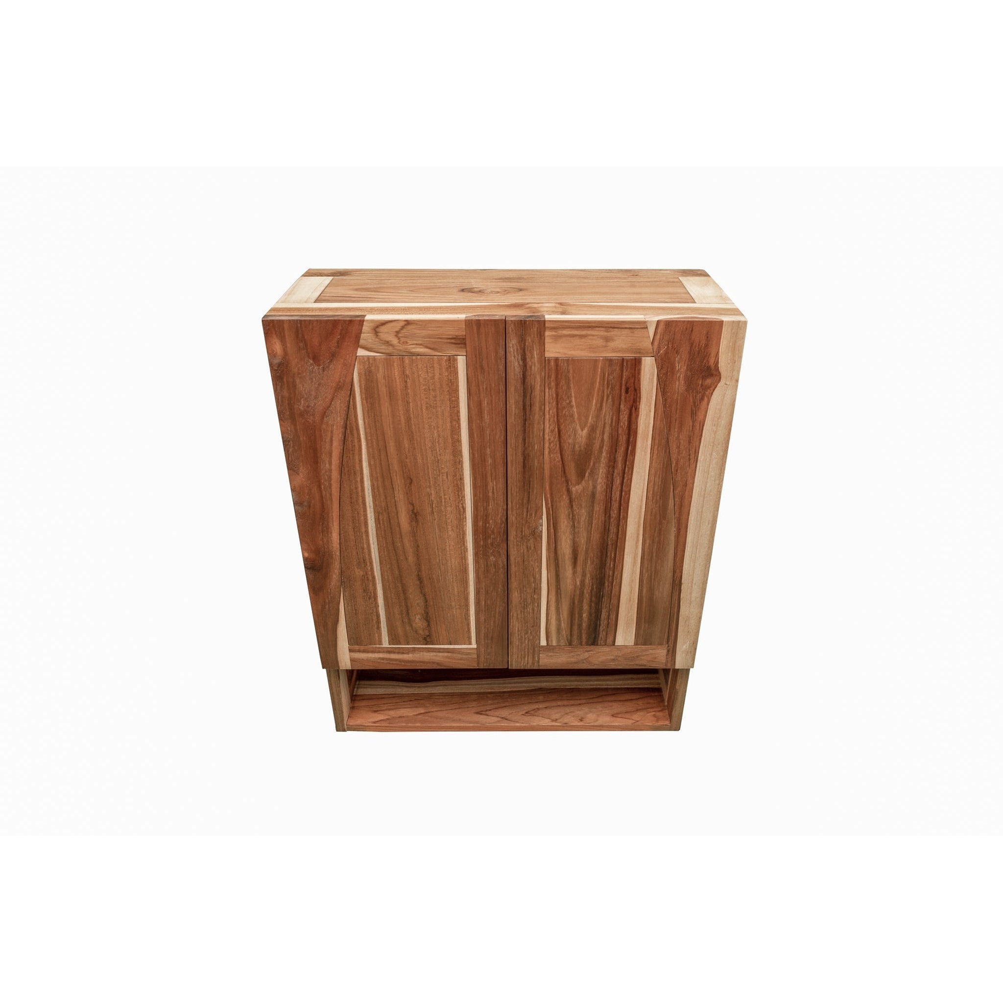 EcoDecors by E&T Horizons, EcoDecors Tranquility 24" EarthyTeak Solid Teak Wood Fully Assembled Wall Cabinet