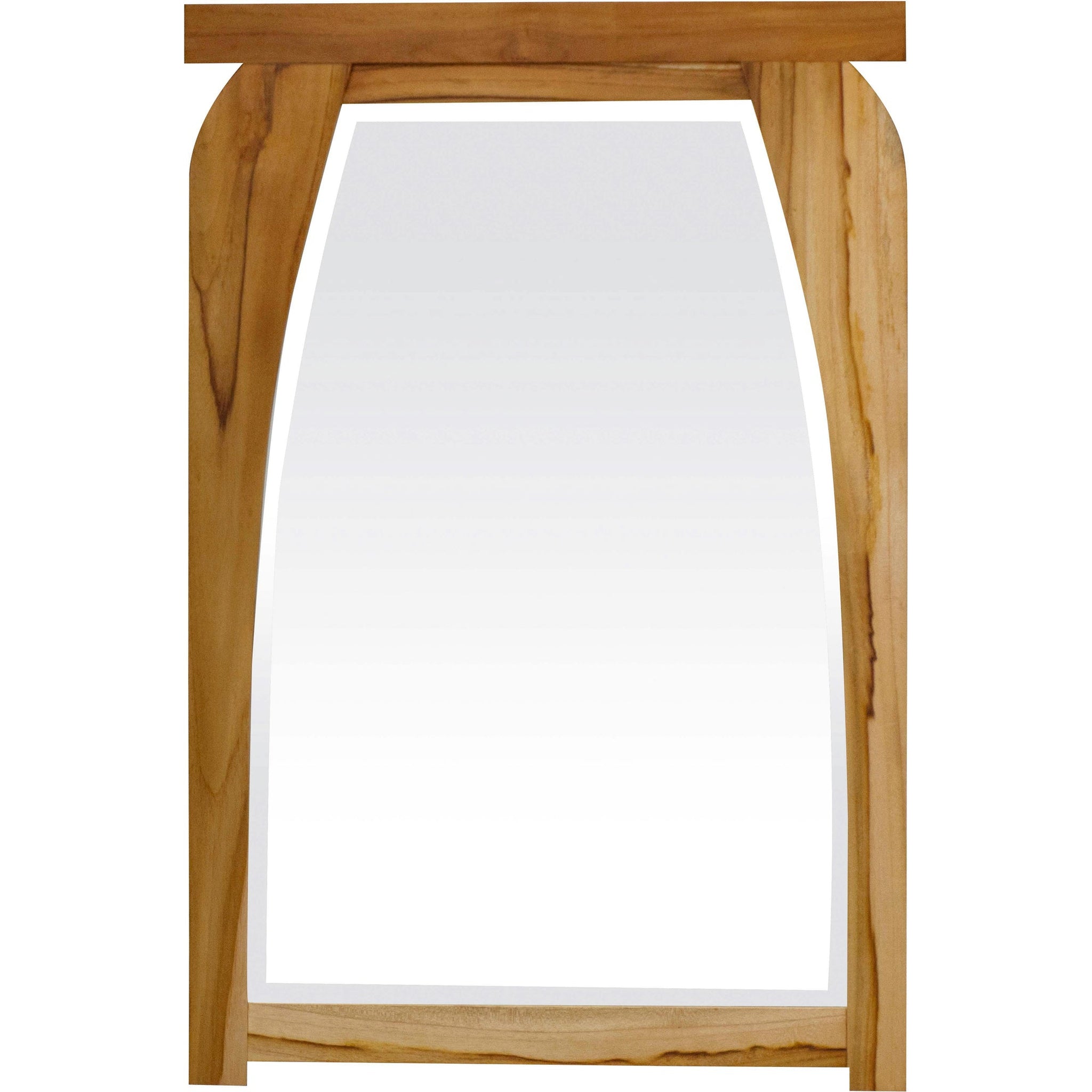 EcoDecors by E&T Horizons, EcoDecors Tranquility 24" x 35" EarthyTeak Solid Teak Wood Wall Mirror