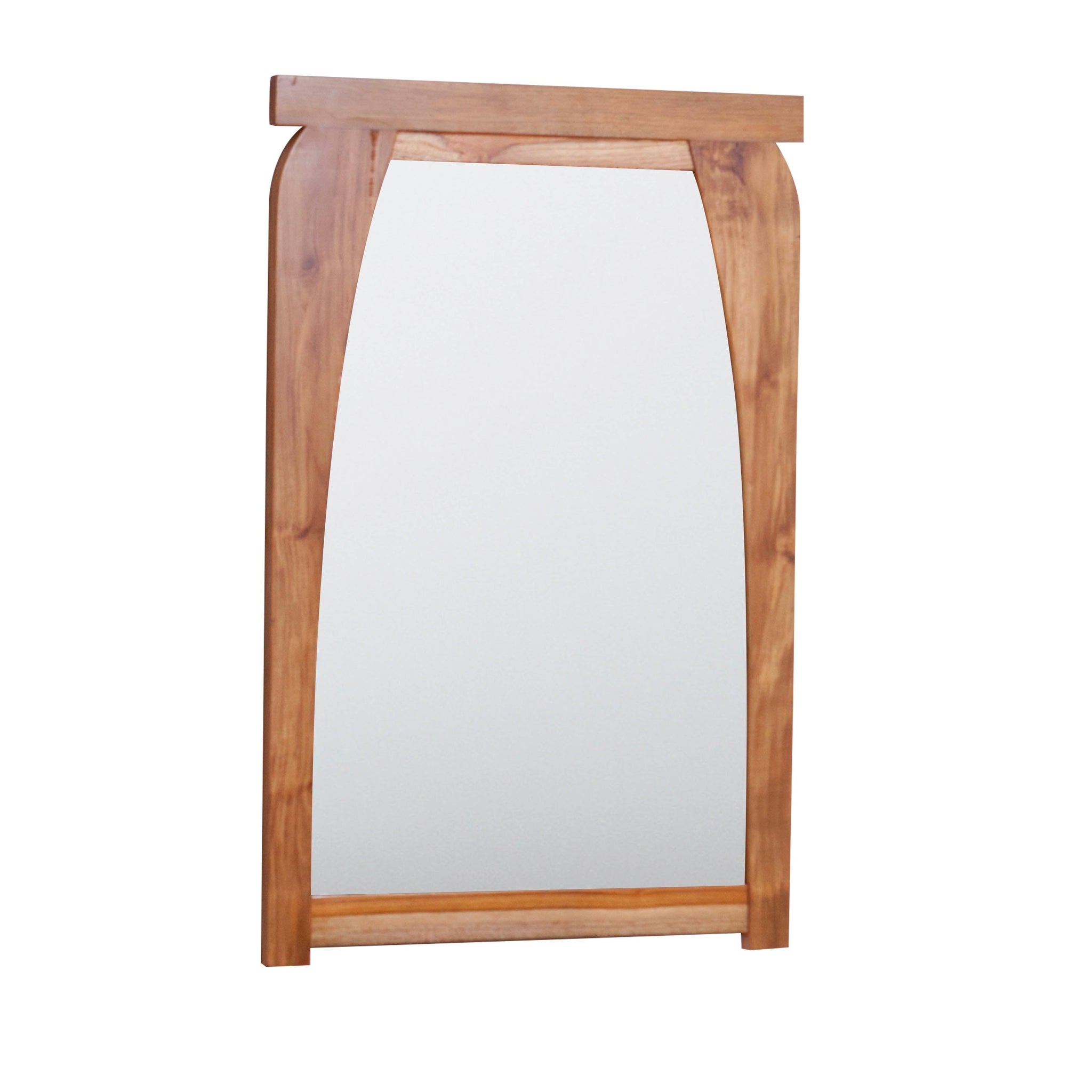 EcoDecors by E&T Horizons, EcoDecors Tranquility 24" x 35" EarthyTeak Solid Teak Wood Wall Mirror