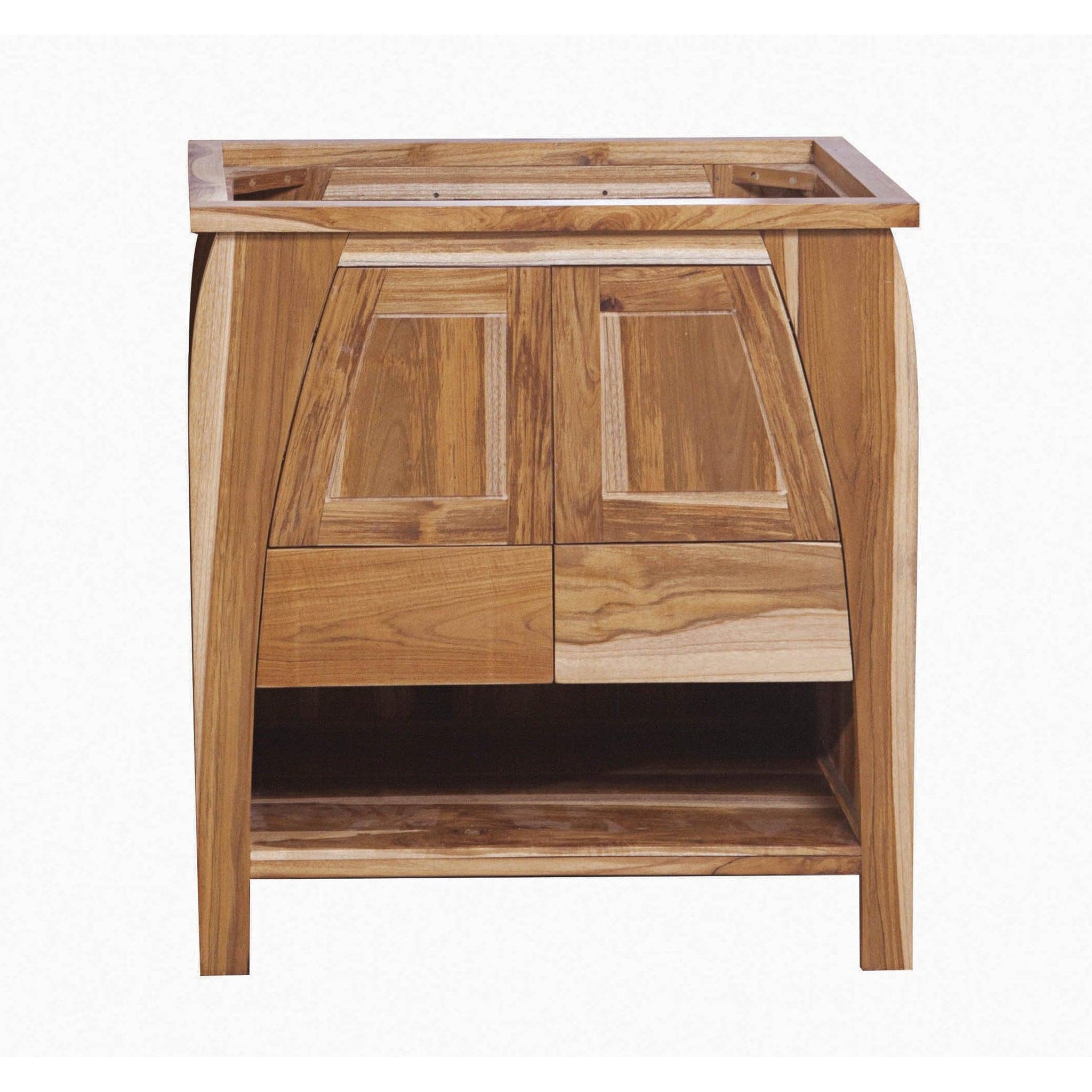 EcoDecors by E&T Horizons, EcoDecors Tranquility 30" EarthyTeak Solid Teak Wood Fully Assembled Freestanding Vanity Base