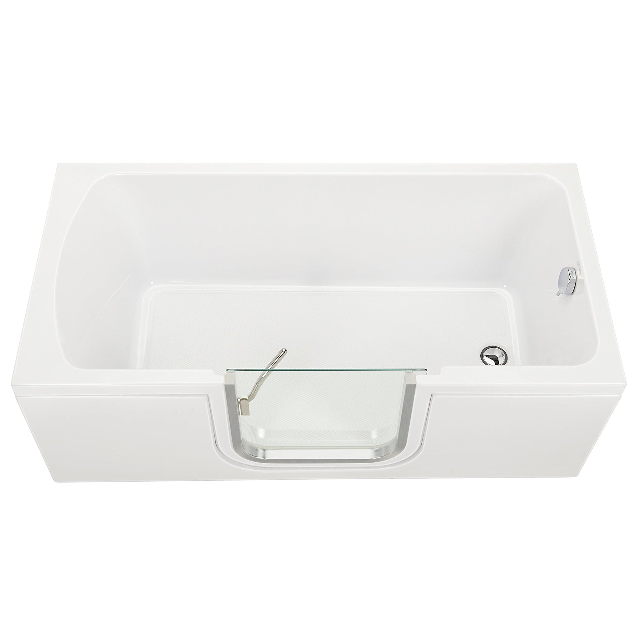 Ella's Bubbles, Ella's Bubbles Laydown 30" x 60" White Acrylic Soaking Walk-In Bathtub With Right Inward Swing Door