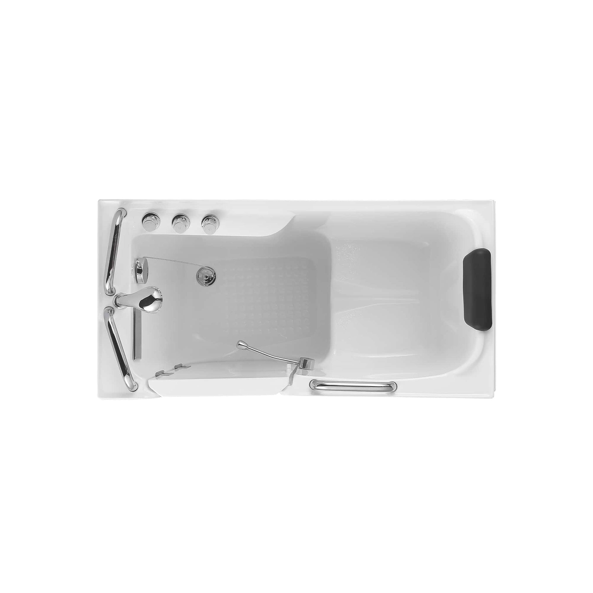 Empava, Empava 53" Glossy White Walk-in Soaking Bathtub