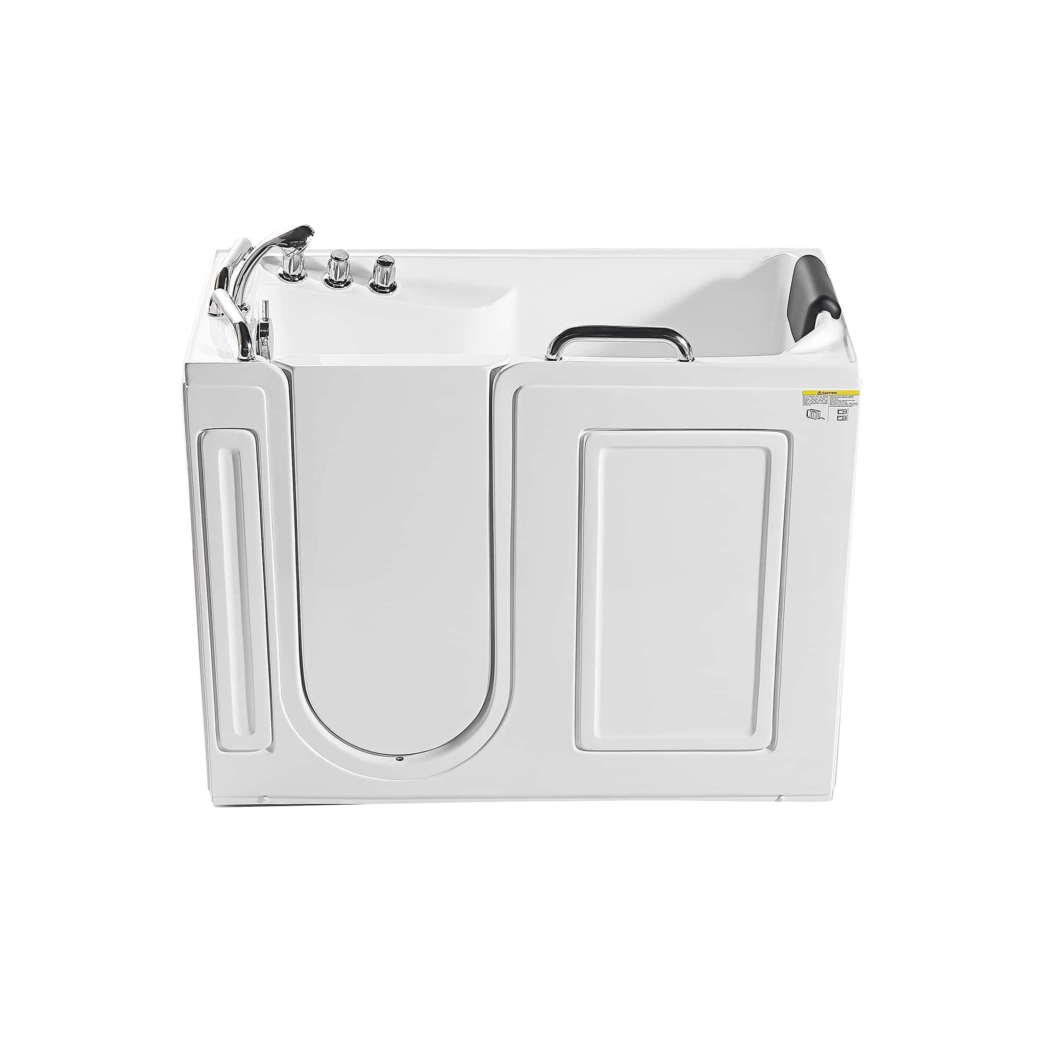 Empava, Empava 53" Glossy White Walk-in Soaking Bathtub