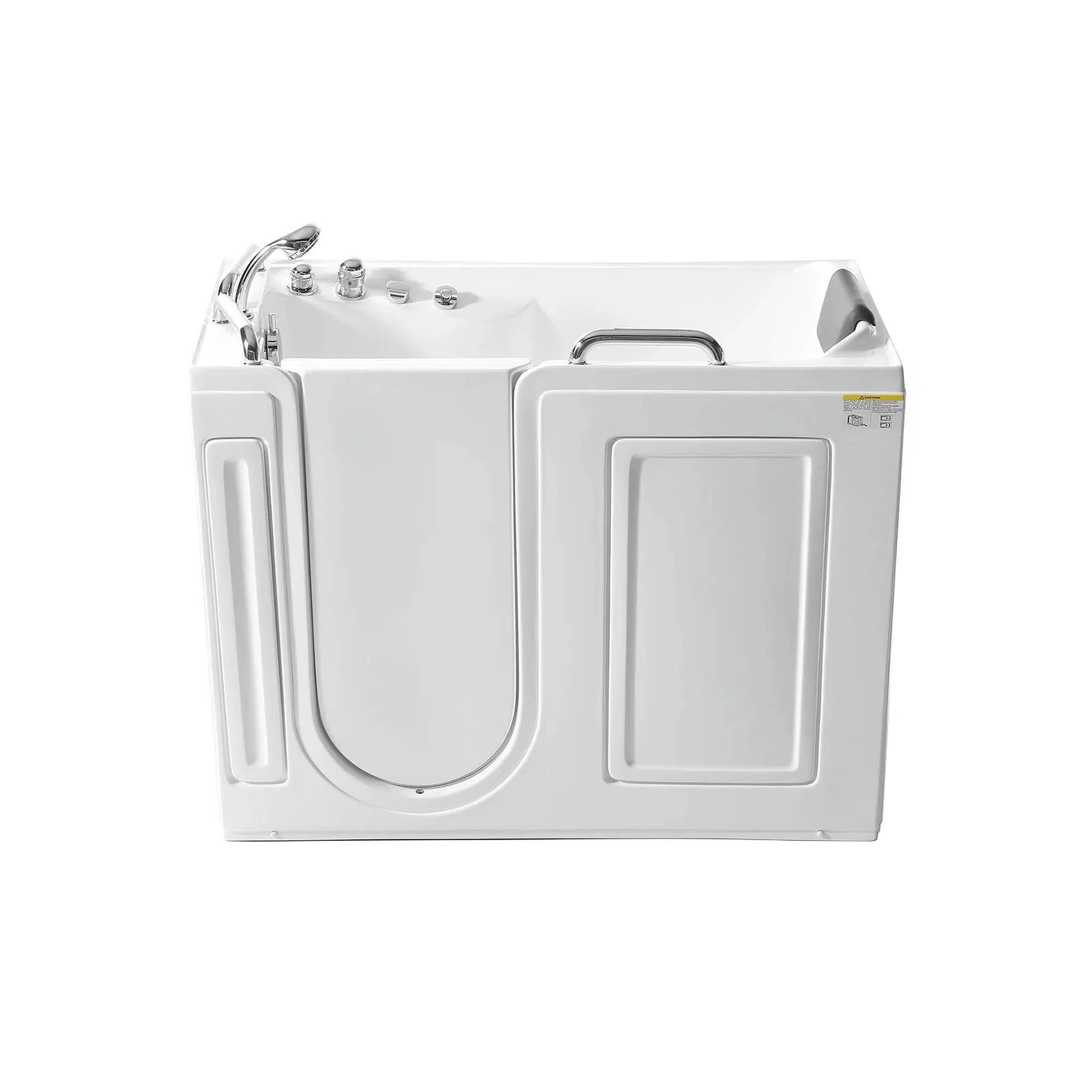 Empava, Empava 53" Glossy White Walk-in Whirlpool Bathtub