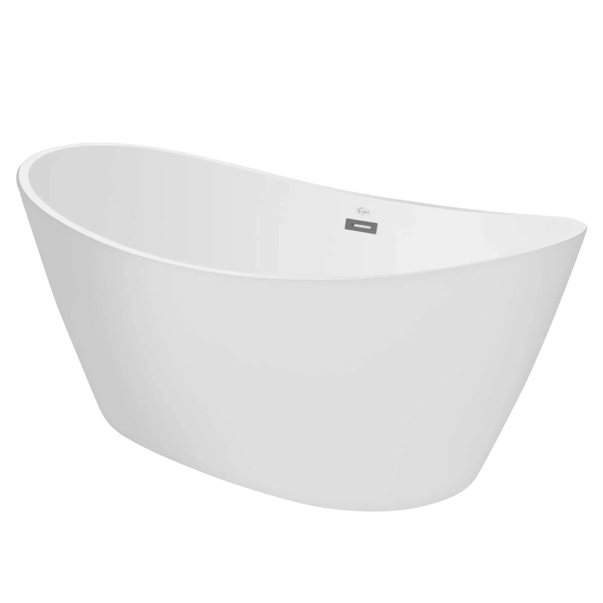 Empava, Empava 67" White Freestanding Oval Soaking Bathtub - 67FT1518