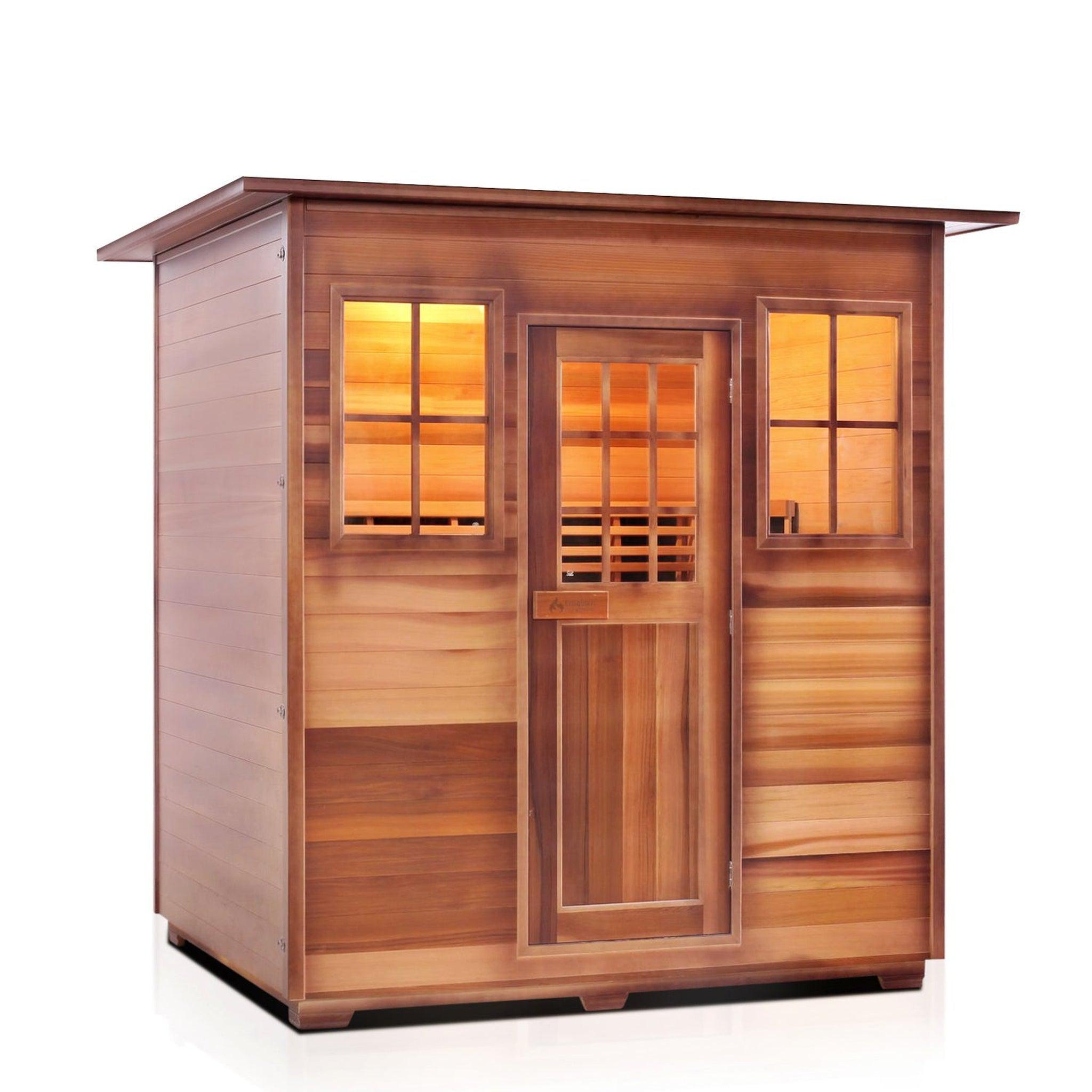 Enlighten Sauna, Enlighten InfraNature Original Sierra 4-Person Full Spectrum Infrared Indoor Sauna