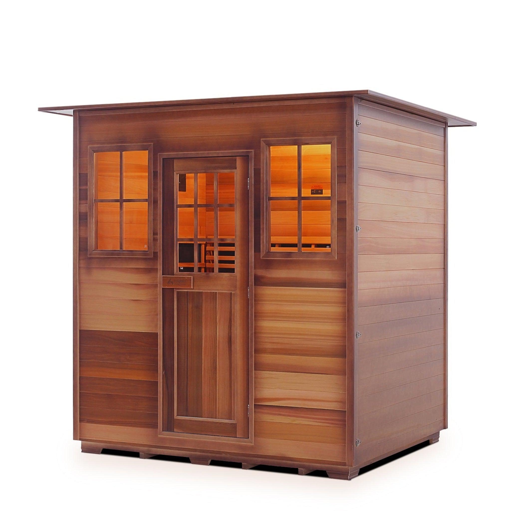 Enlighten Sauna, Enlighten InfraNature Original Sierra 4-Person Full Spectrum Infrared Indoor Sauna