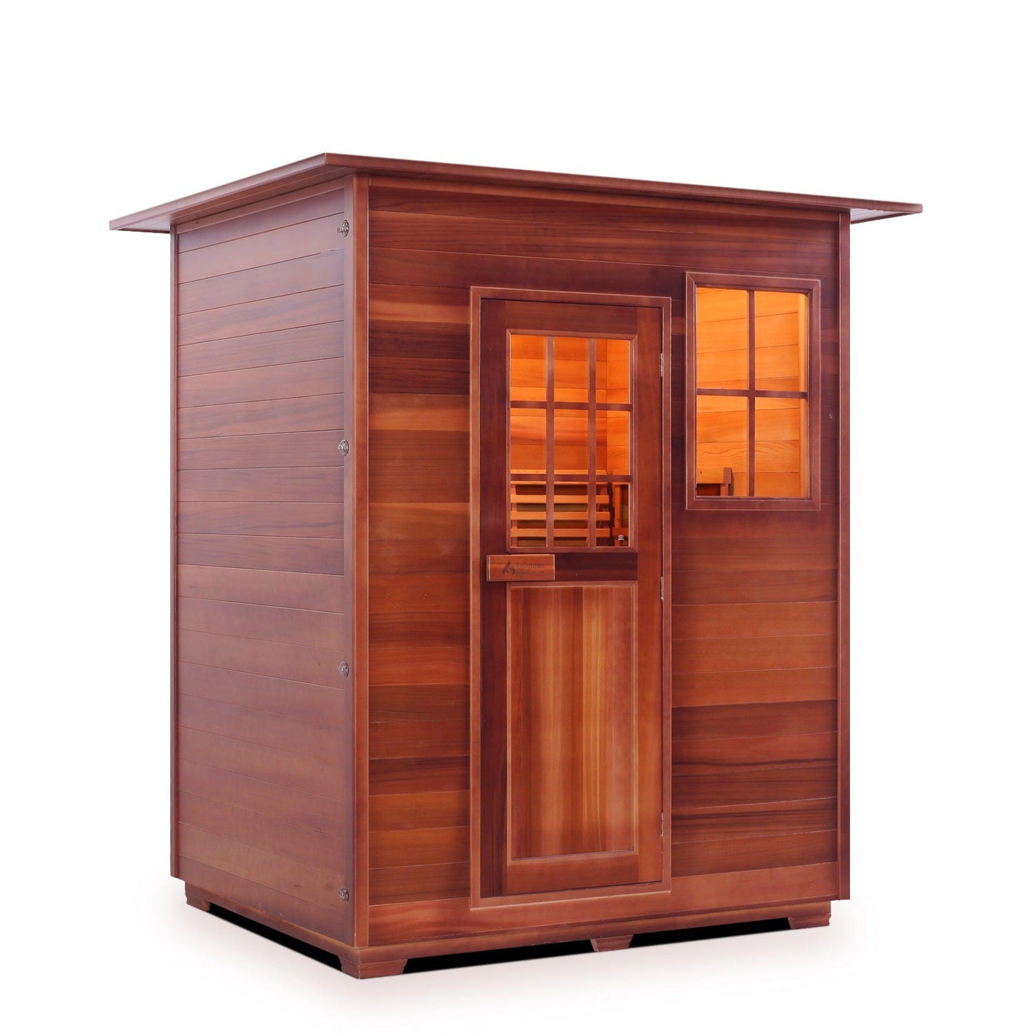 Enlighten Sauna, Enlighten SaunaTerra MoonLight 3-Person Dry Traditional Indoor Sauna