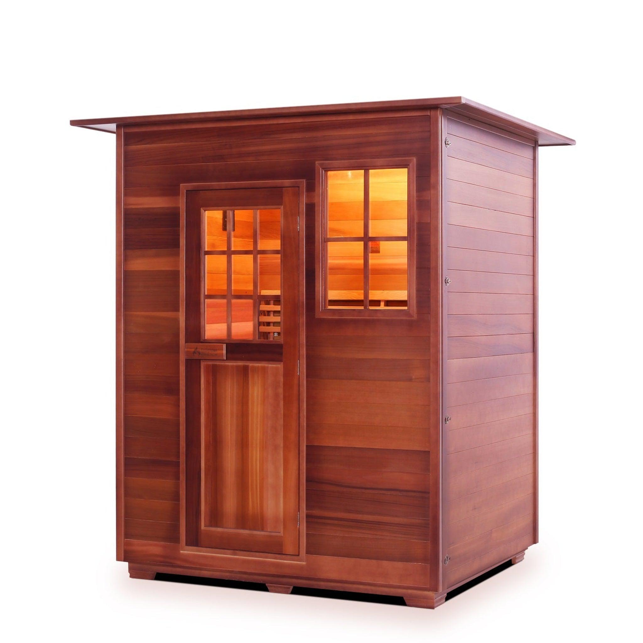 Enlighten Sauna, Enlighten SaunaTerra MoonLight 3-Person Dry Traditional Indoor Sauna