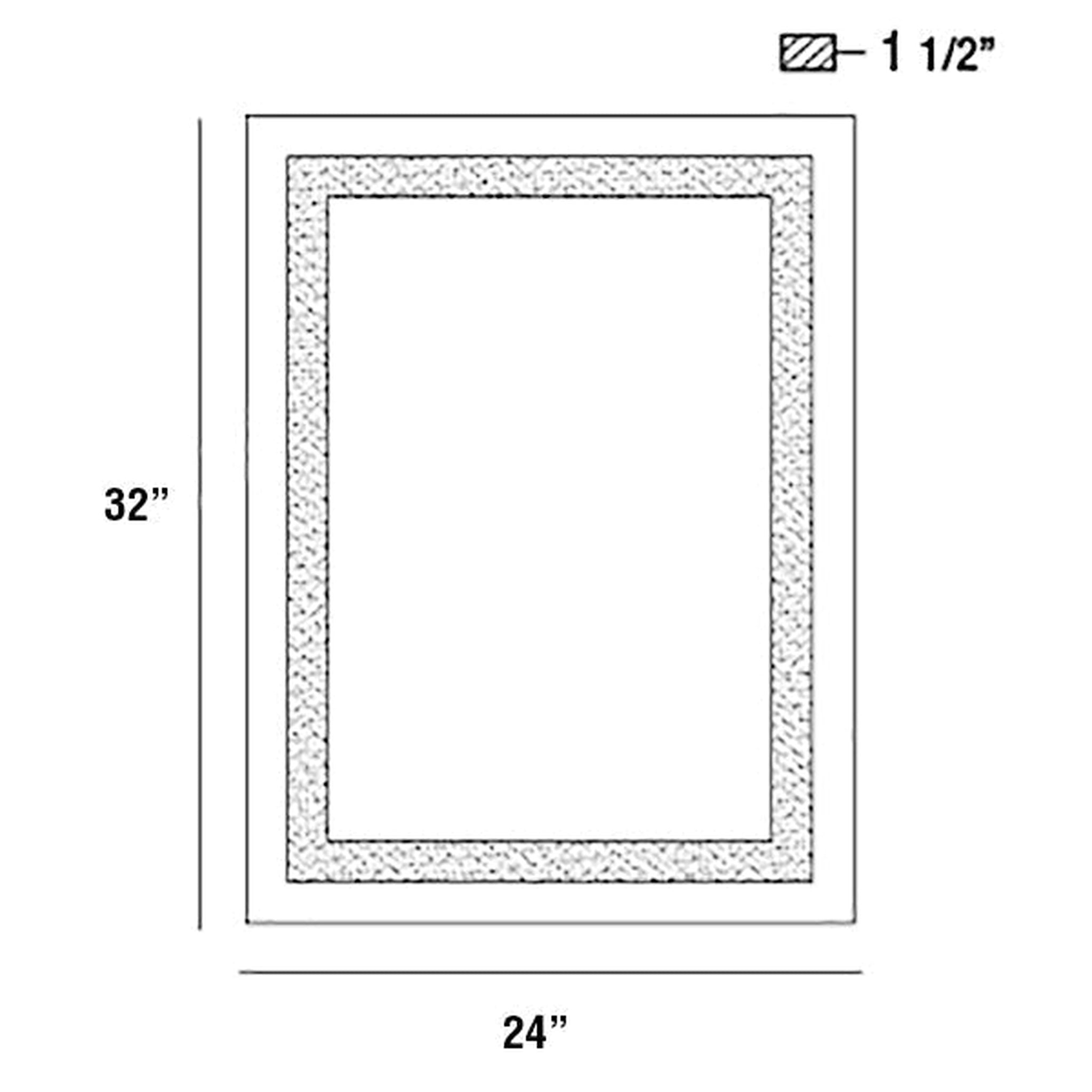 Eurofase Lighting, Eurofase Lighting 24" x 32" Rectangular Mirror With Back-Lit Integrated LED