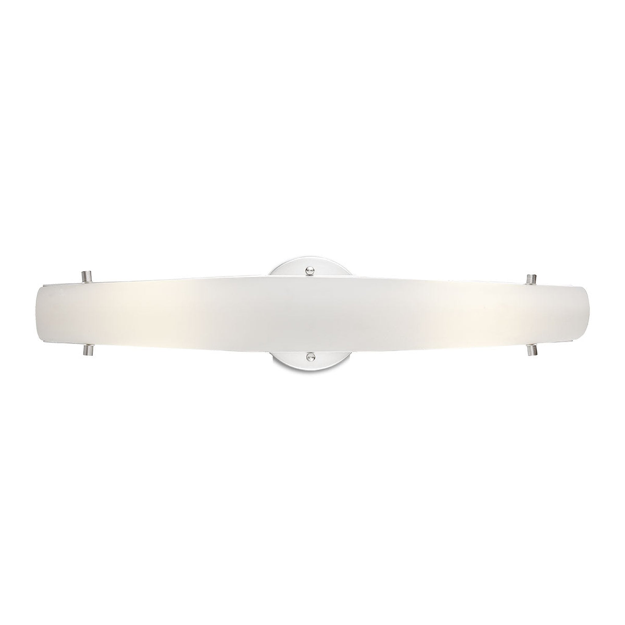 Eurofase Lighting, Eurofase Lighting Absolve 22" Dimmable Integrated LED Satin Nickel Wall Sconce With Opal White Glass Shade