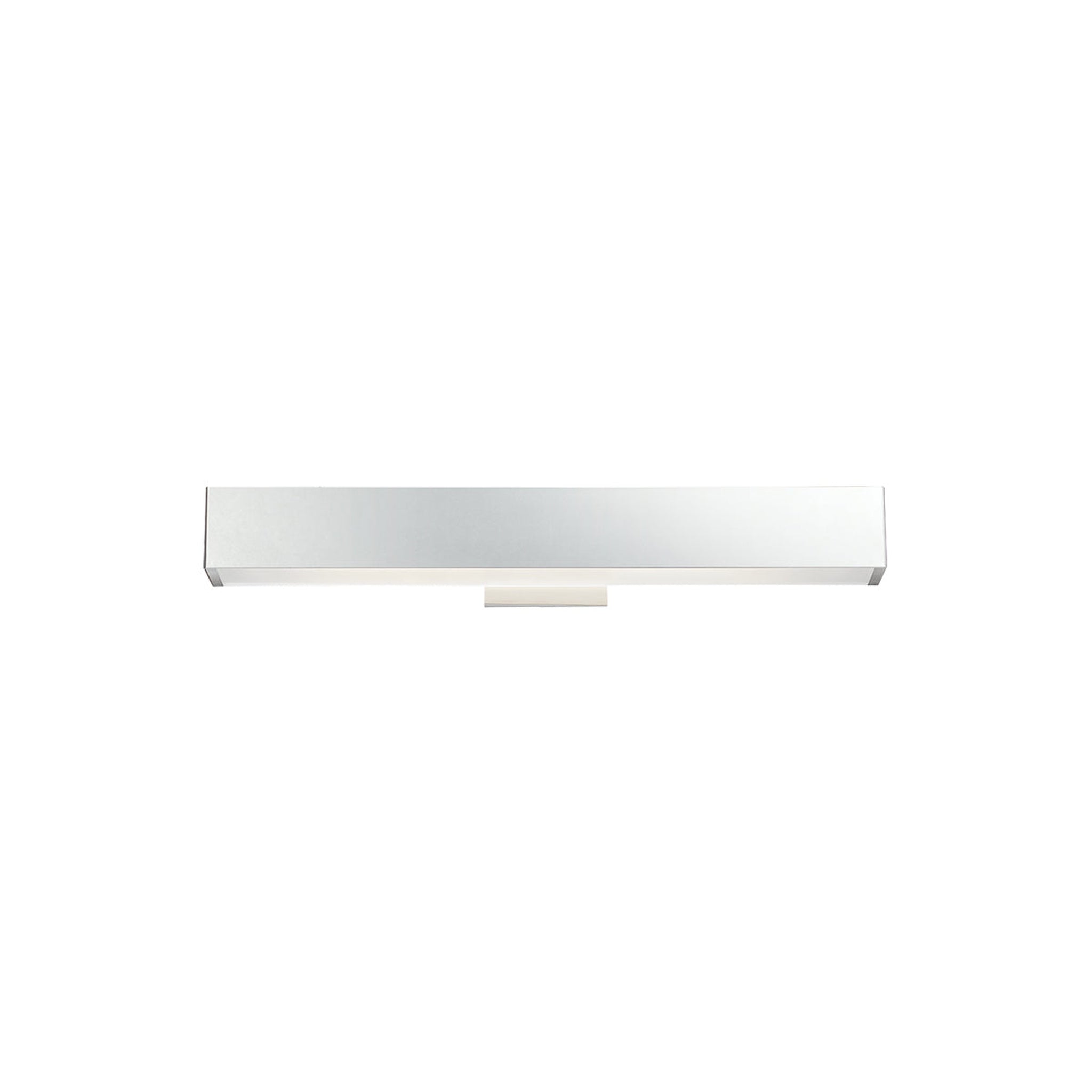 Eurofase Lighting, Eurofase Lighting Anello 25" Dimmable Integrated LED Chrome Wall Sconce With Frosted White Glass Shade