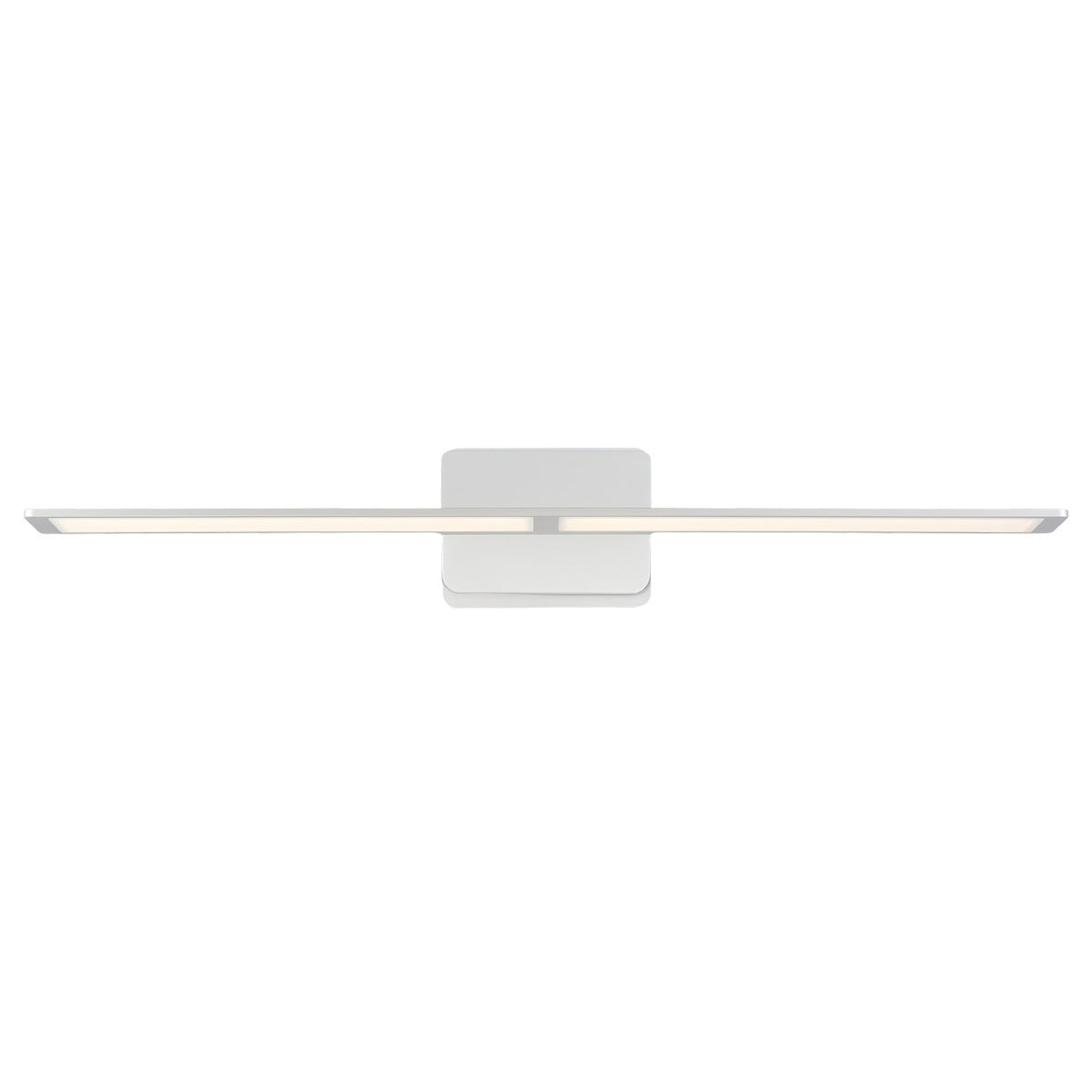 Eurofase Lighting, Eurofase Lighting Anton 30" Large Dimmable Integrated LED Metal Brushed Nickel Wall Sconce With Frosted Acrylic Shade