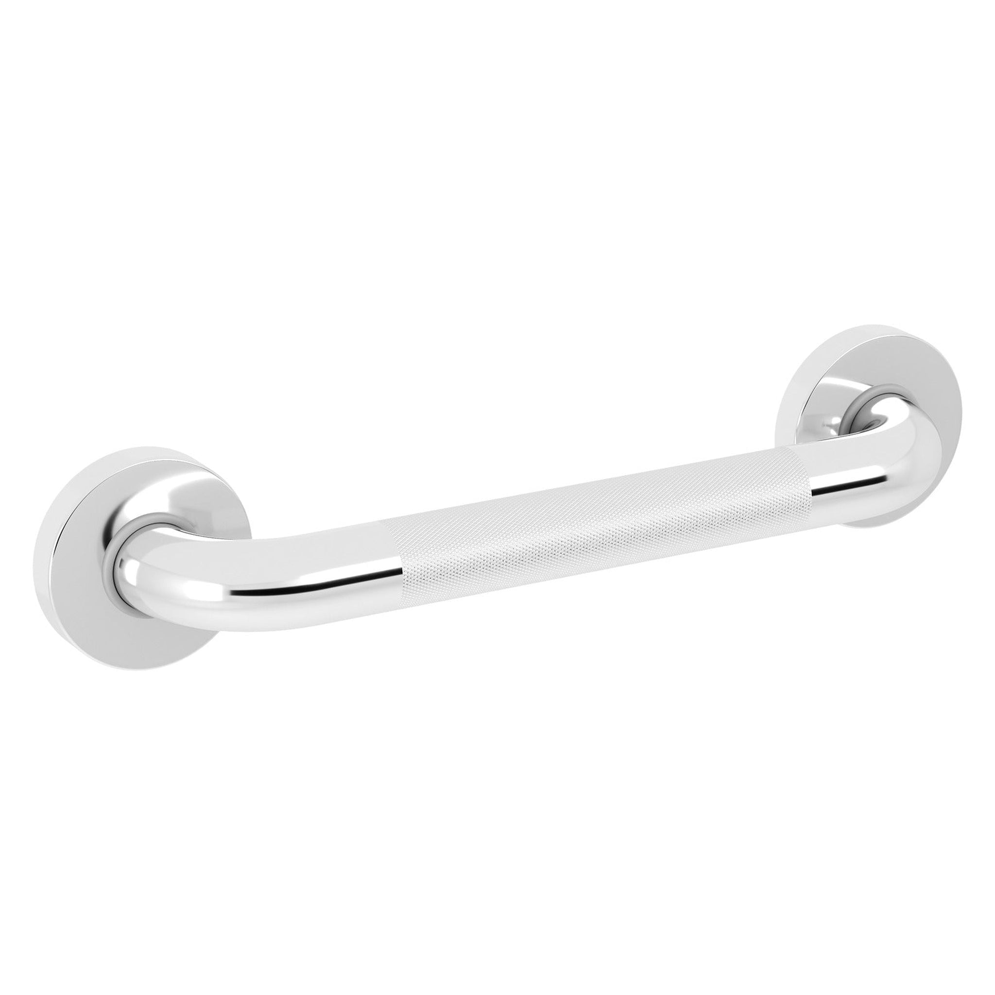 Evekare, Evekare 12" x 1.25" Knurled Stainless Steel Concealed Mount Grab Bar