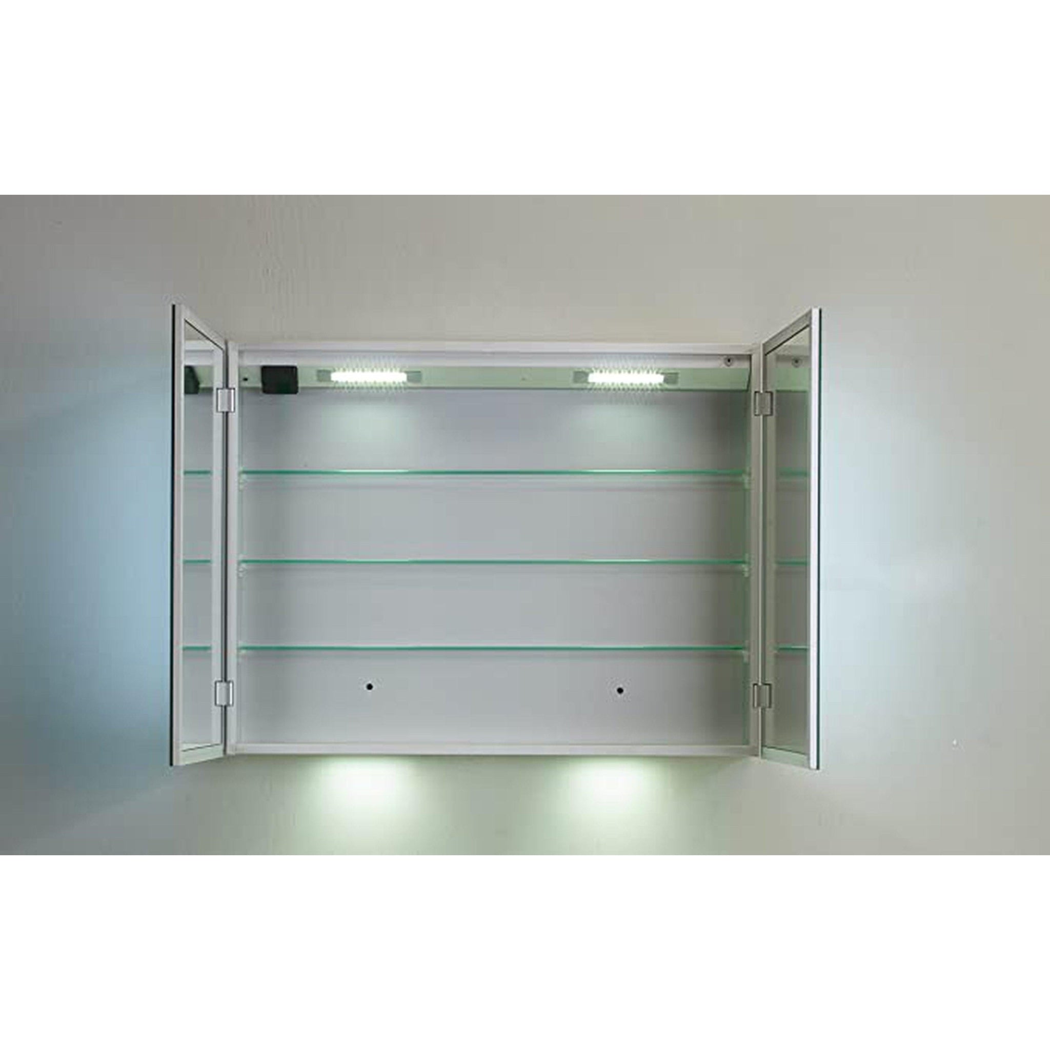 Eviva, Eviva 36” x 27” Wall-Mounted Mirror Medicine Cabinet With Led Lights