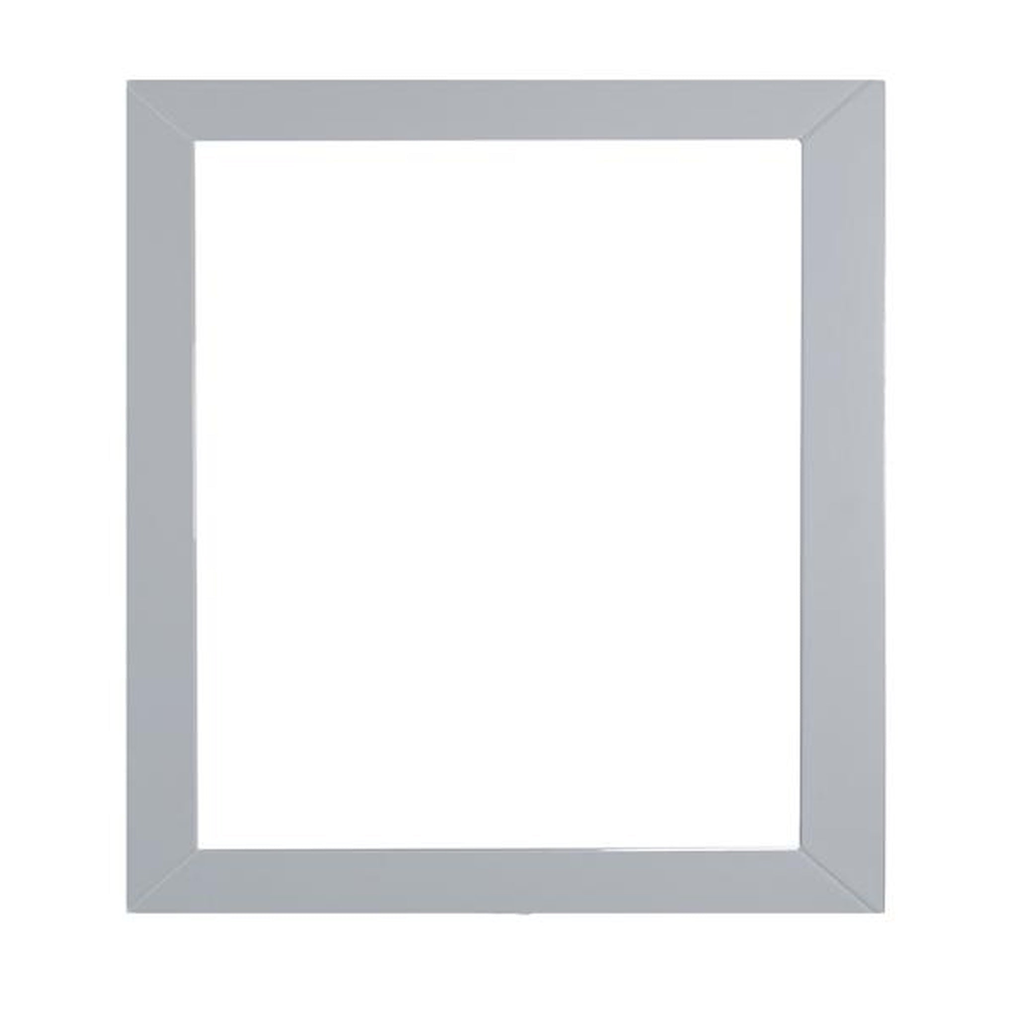 Eviva, Eviva Aberdeen 30" x 30" Gray Framed Bathroom Wall-Mounted Mirror