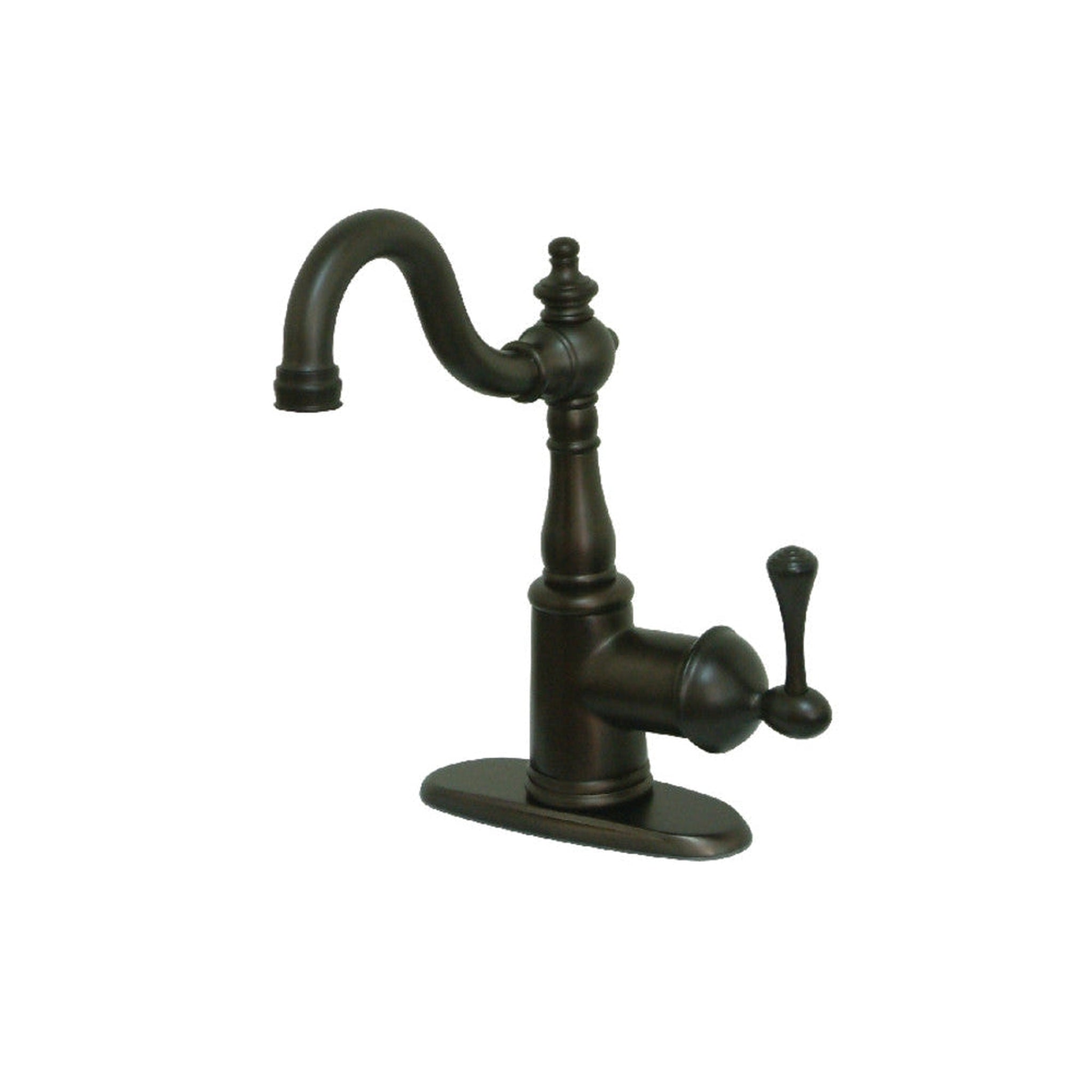 Kingston Brass, Fauceture FS7645BL Single-Handle 4 in. Centerset Bathroom Faucet, Oil Rubbed Bronze