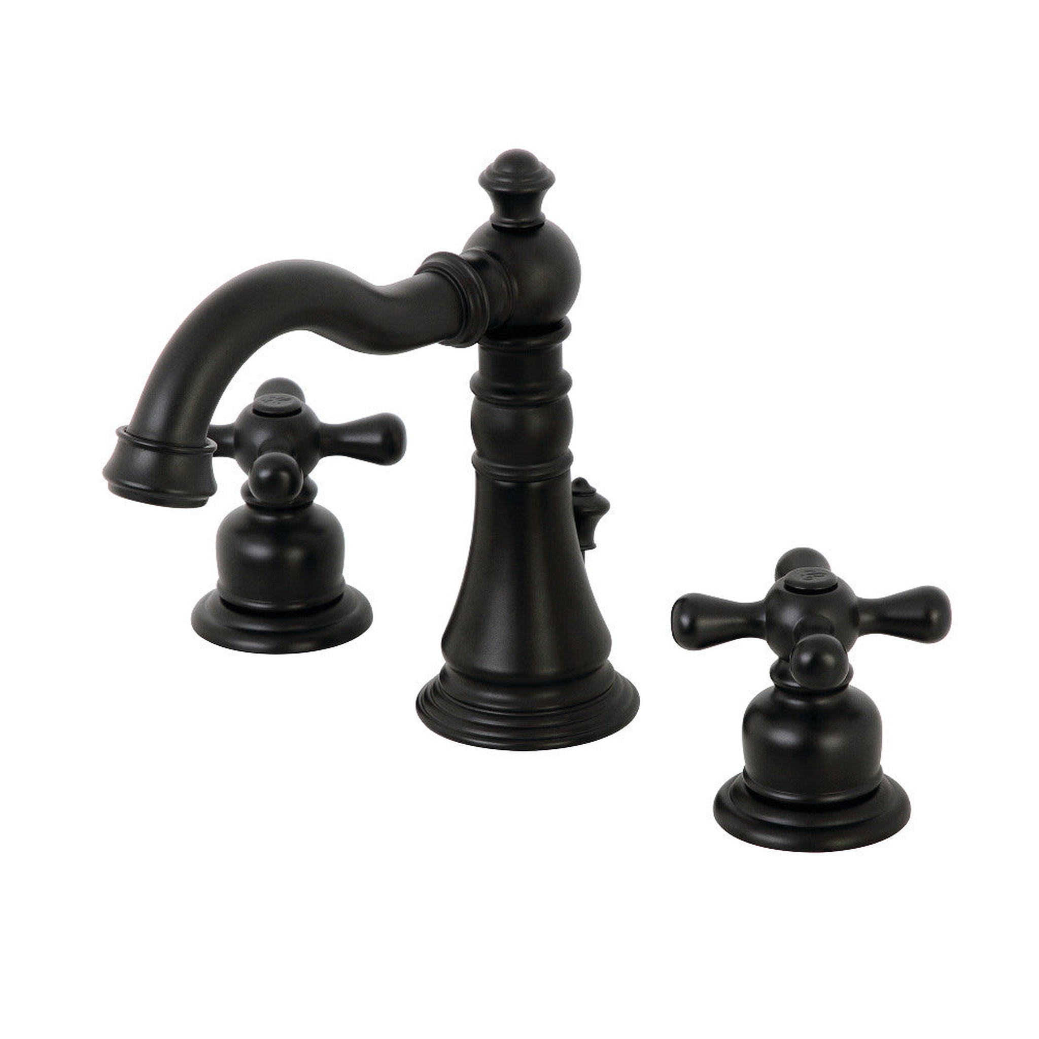 Kingston Brass, Fauceture FSC1970AX American Classic Widespread Bathroom Faucet, Matte Black