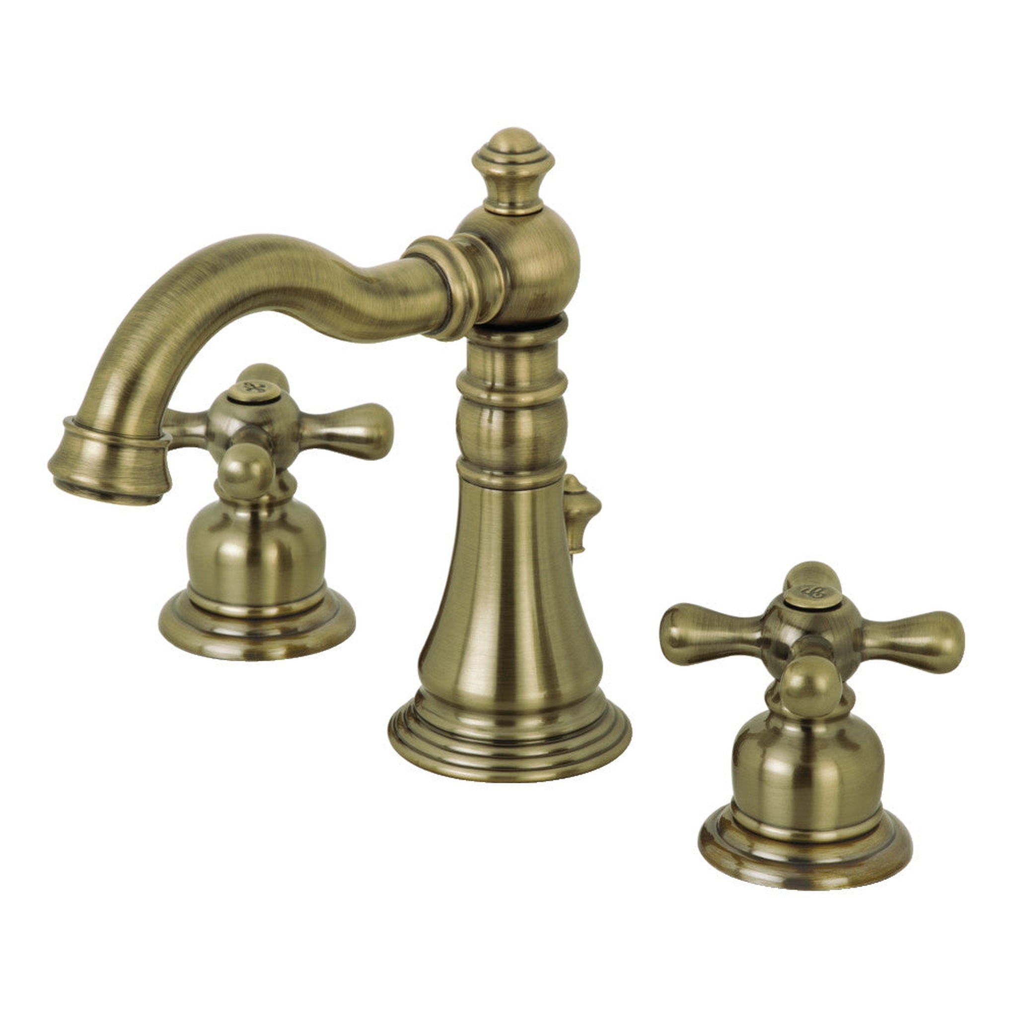 Kingston Brass, Fauceture FSC19733AX American Classic Widespread Bathroom Faucet, Antique Brass