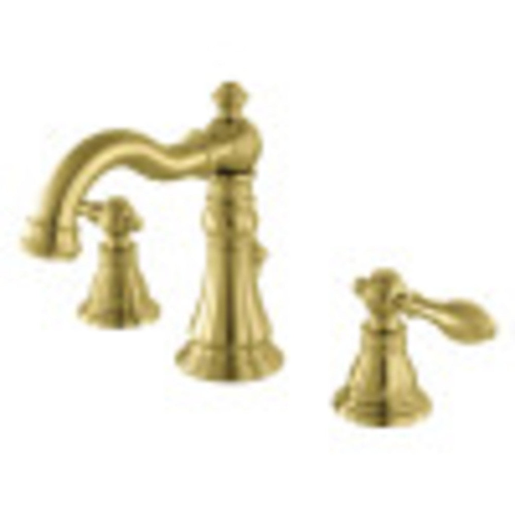 Kingston Brass, Fauceture FSC1973ACL American Classic Widespread Bathroom Faucet, Brushed Brass